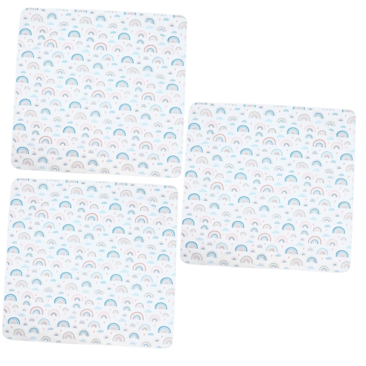 ibasenice 3-Piece Waterproof High Chair Play Mat Set - Non-Slip Polyester Floor Mat for Baby Highchair, Dining Room & Play Area Protection