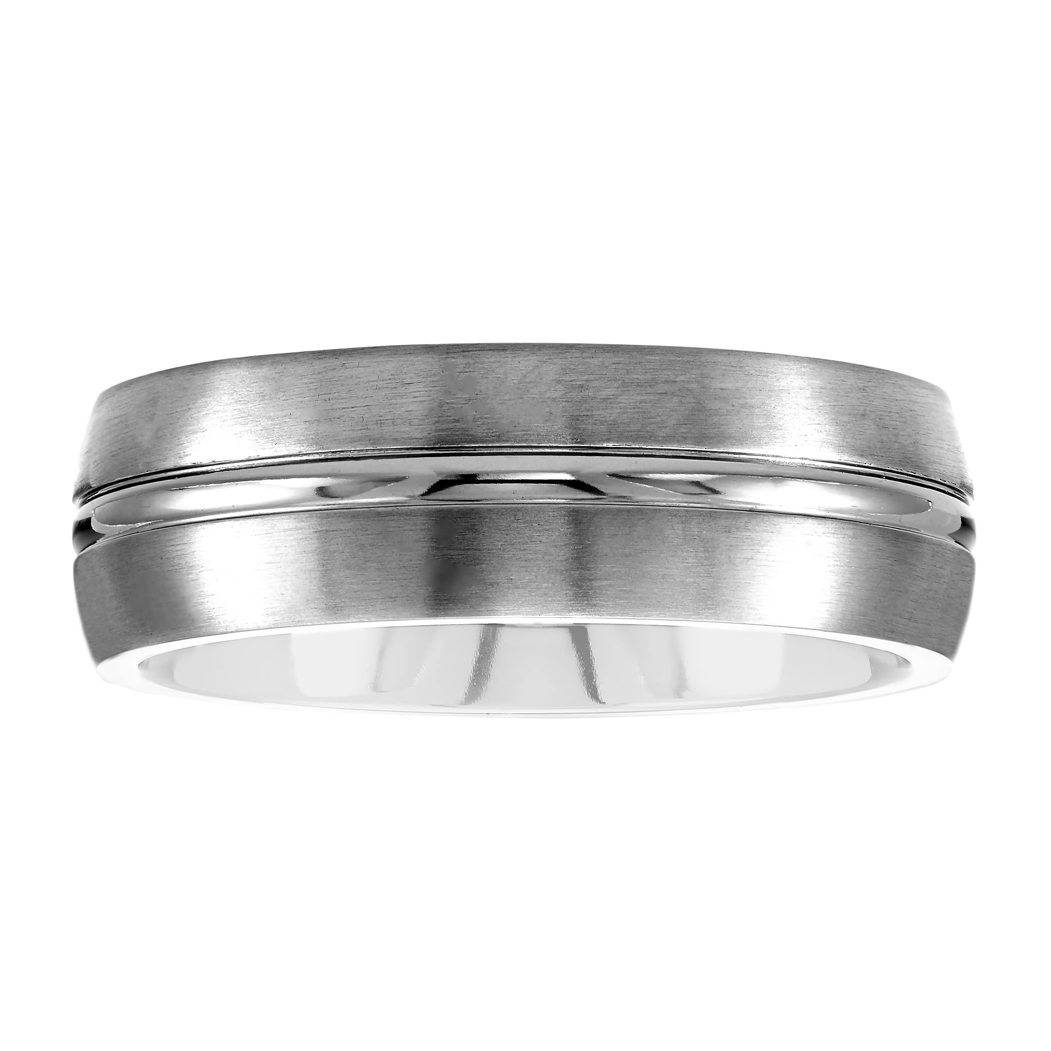 Boston Bay Diamonds Tantalum Comfort Fit Men's Wedding Band & Fashion Ring - 7mm & 8mm Width Options - Hypoallergenic Durable Tungsten Alternative - Perfect for Engagements, Anniversaries & Everyday Wear