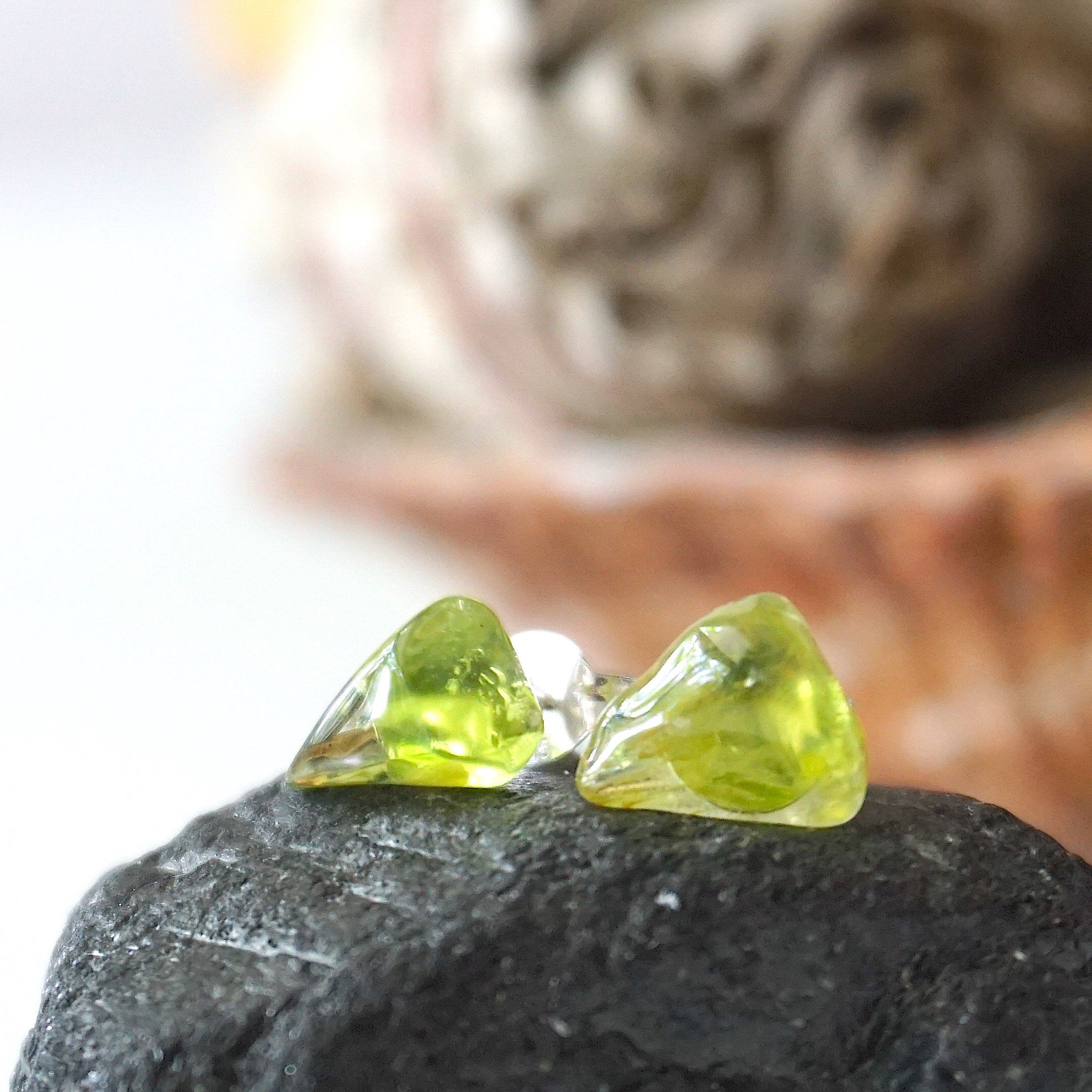 Peridot Stud Earrings - 14K Gold Post Earrings for Women | Perfect for Everyday Wear, Gifts & Special Occasions