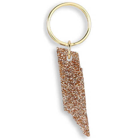 Sparkle & Shine Tennessee State Keychain - Perfect for Gifts, Souvenirs, and Bag Accessories | USA Made