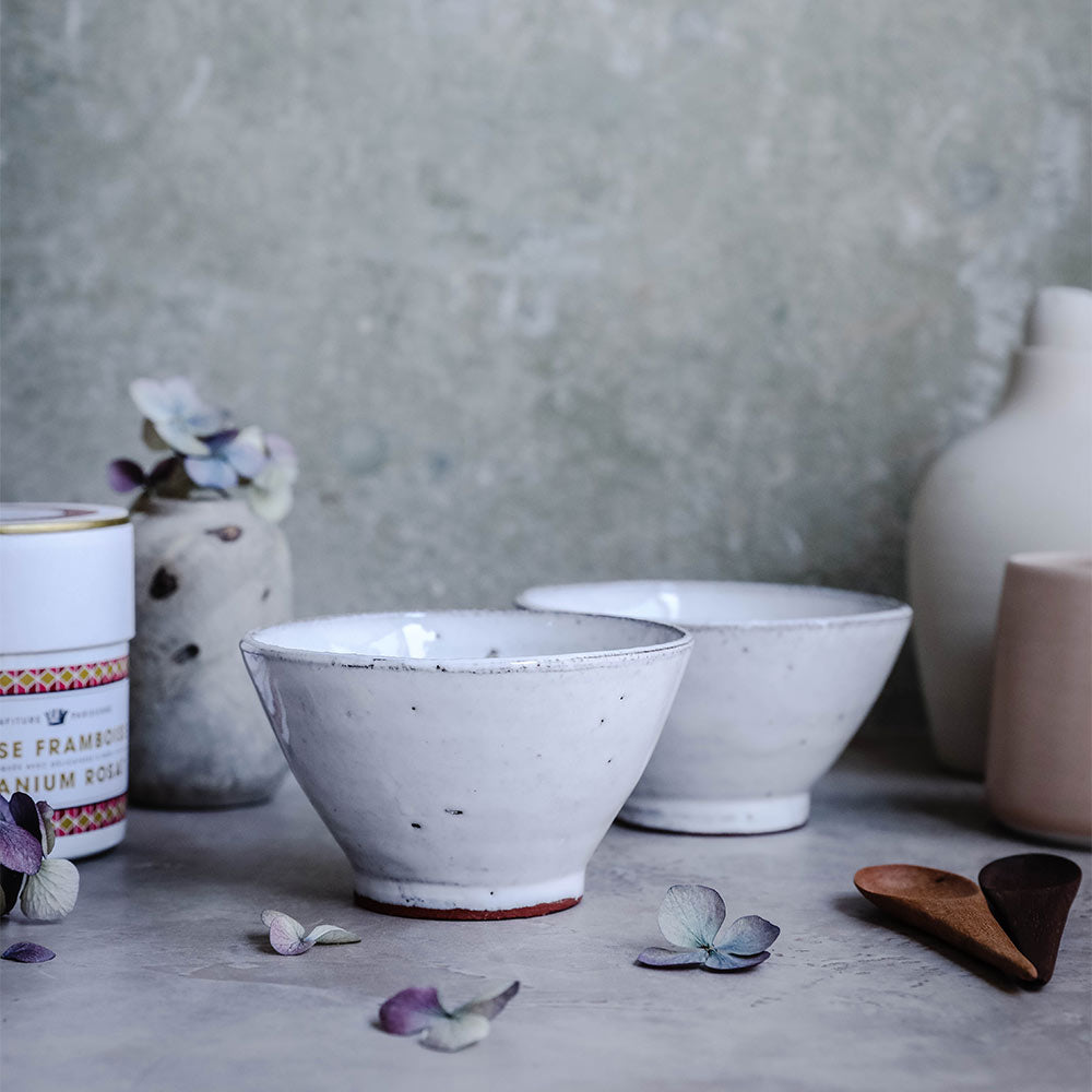 Premium Ceramic Dessert Bowls Set - 6-Piece Elegant Small Serving Dishes for Ice Cream, Pudding & Fruit - Perfect for Parties, Dessert Bars & Home Entertaining