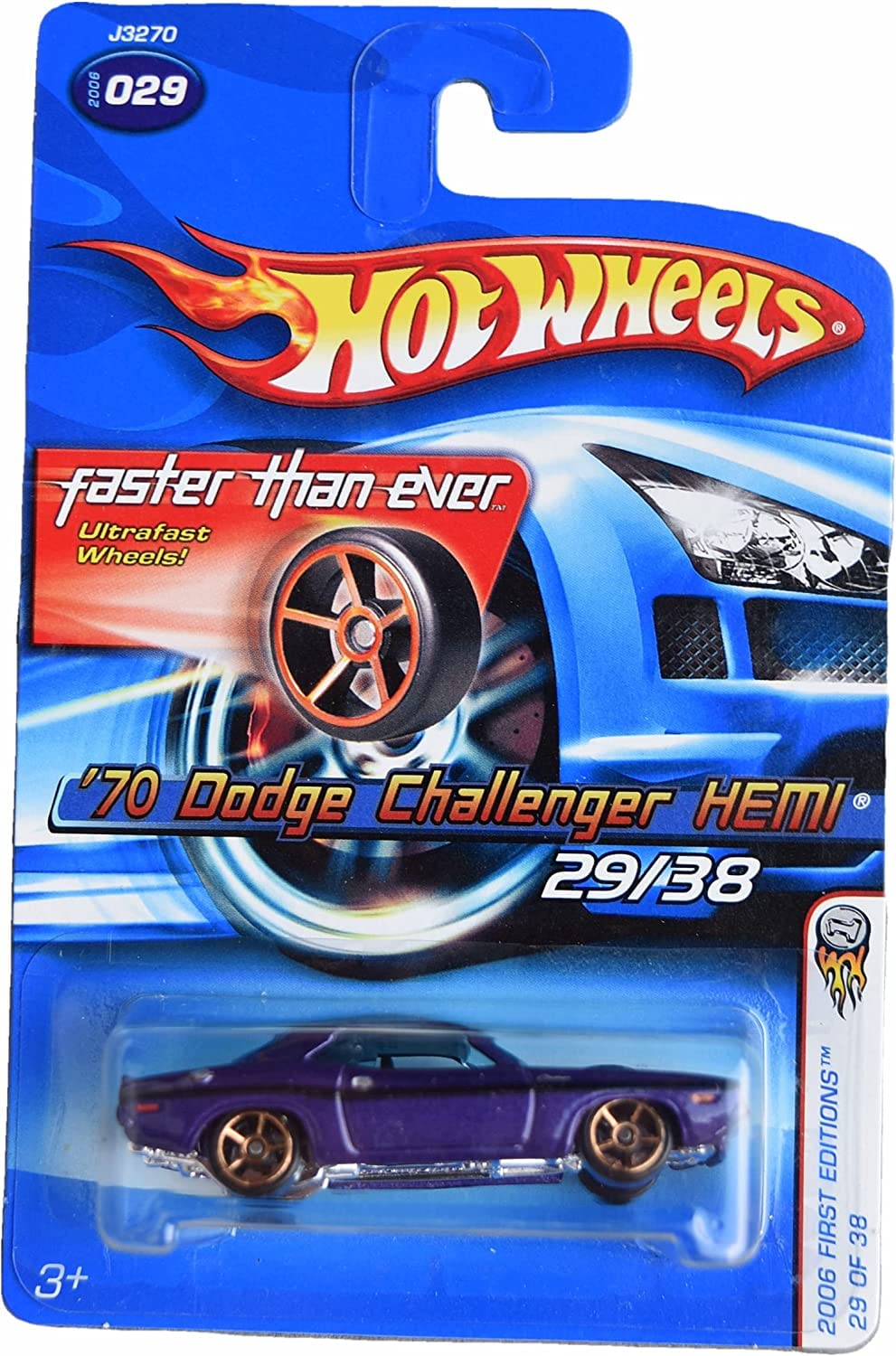 Hot Wheels 2006 '70 Dodge Challenger HEMI Die-Cast Car - Mint Condition in Original Box - Collectible Toy for Kids & Adults - Perfect for Display, Gifts, and Play