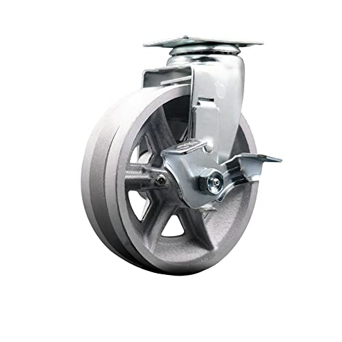 Swivel - Top Lock Brake - Silver
