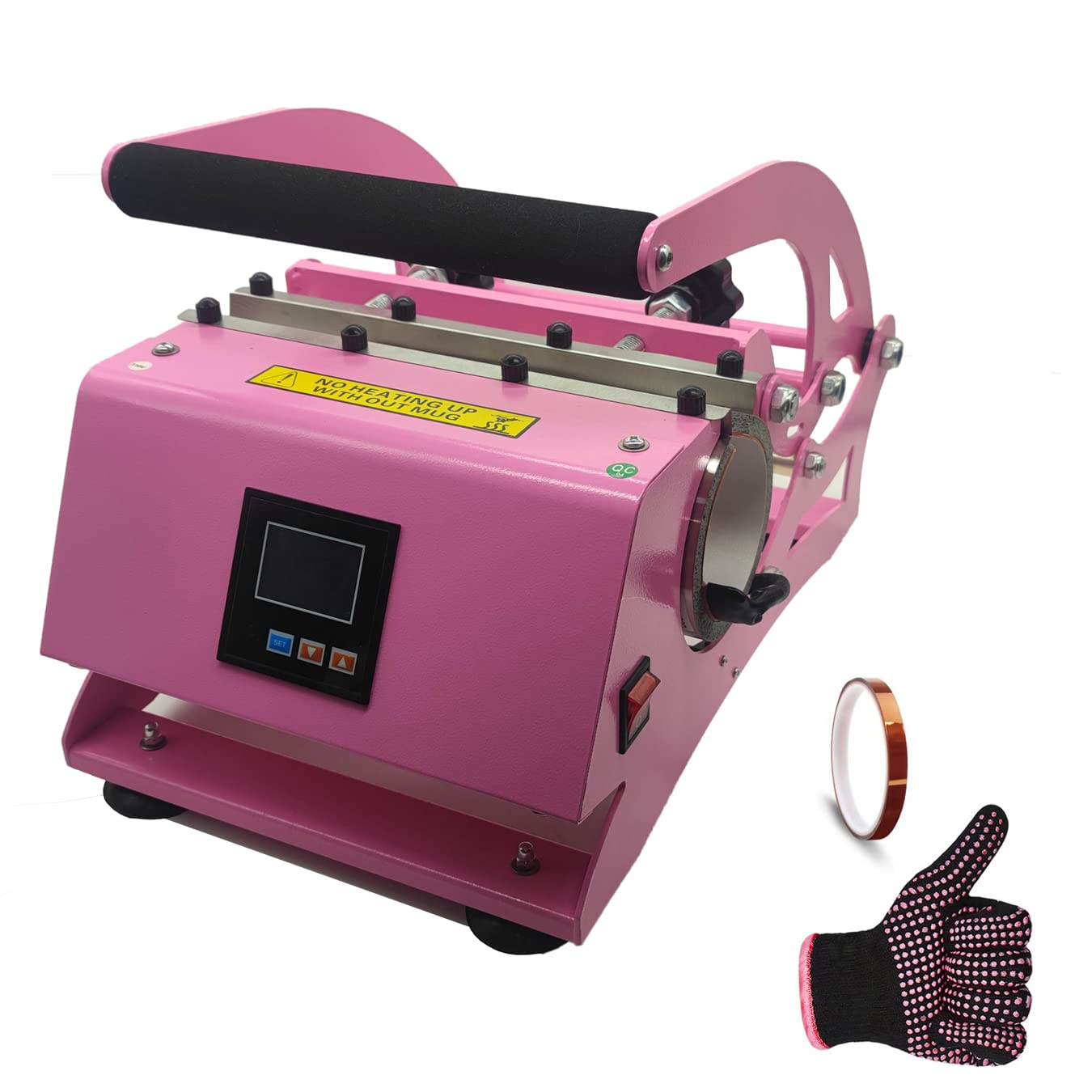 Sublimation Heat Press Machine for Tumblers - 11oz 15oz 16oz 20oz 30oz Capacity - Includes Heat Resistant Gloves & Tape - Perfect for Custom Drinkware, Personalized Gifts & Small Business Printing
