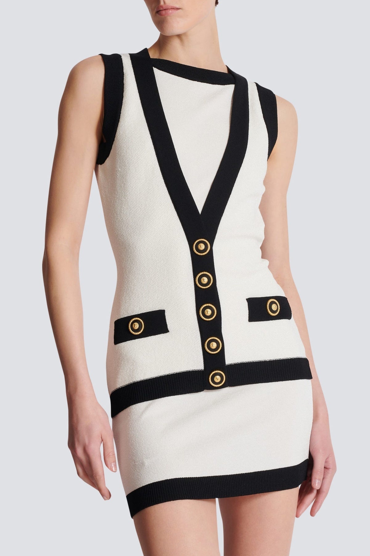 Aliphine Two-Tone Mini Bandage Dress for Women - Sexy Bodycon Clubwear & Night Out Outfits - Perfect for Parties, Dates, and Special Occasions
