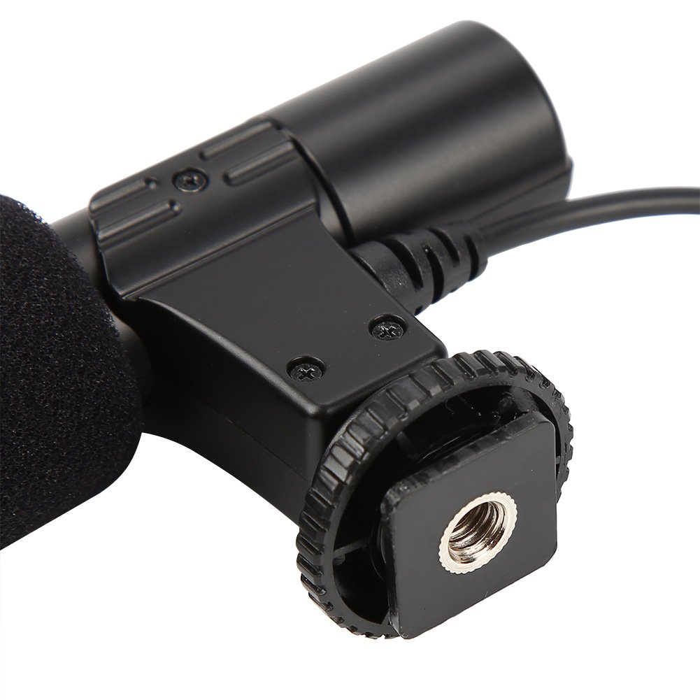 Best Lightweight Portable Condenser Microphone with Windscreen for DSLR Camera & Camcorder - Perfect for Vlogging, YouTube Videos & Professional Recording
