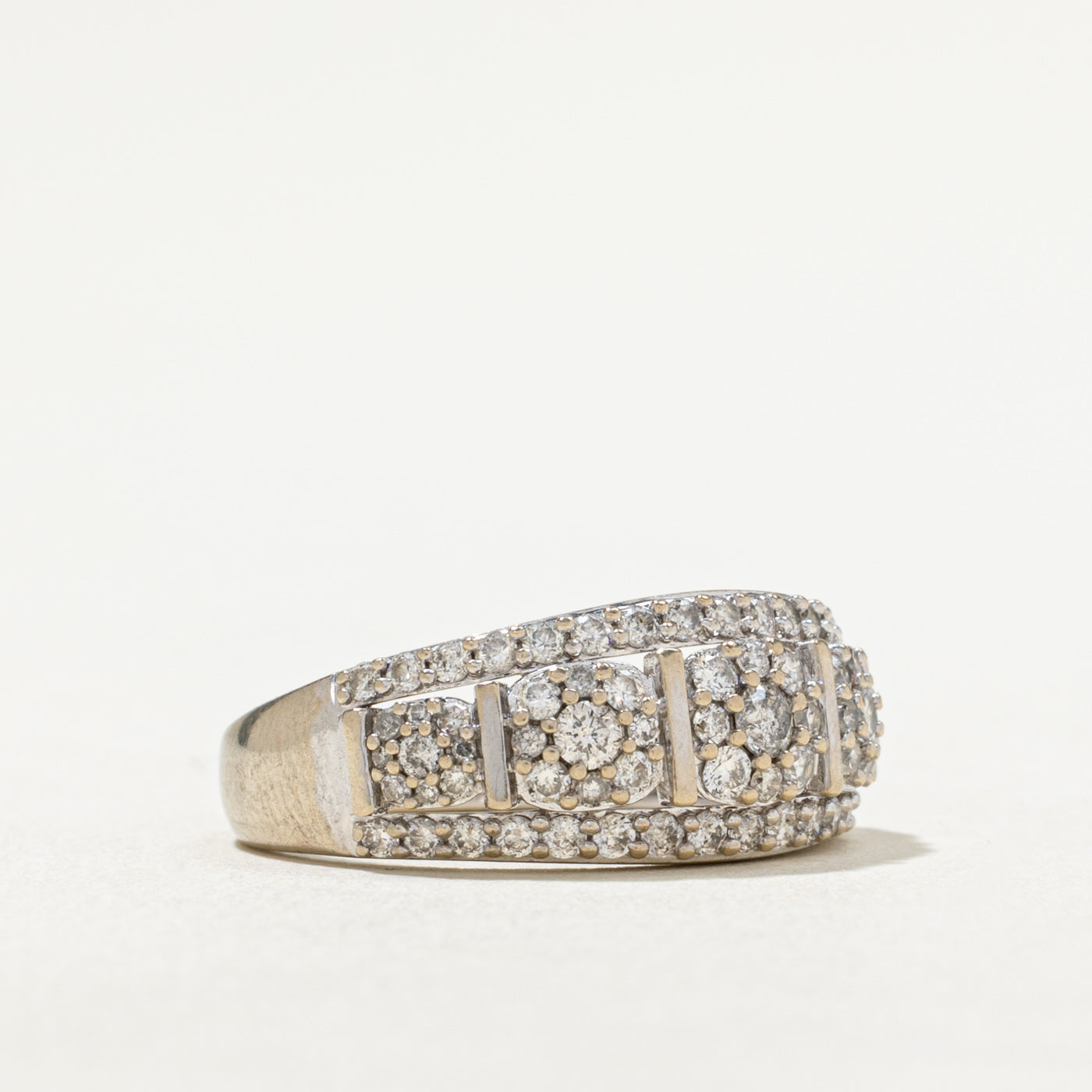 0.90ctw Diamond Multi Halo Engagement Ring for Women - Size 7.5 - Perfect for Proposals, Weddings & Anniversary Gifts
