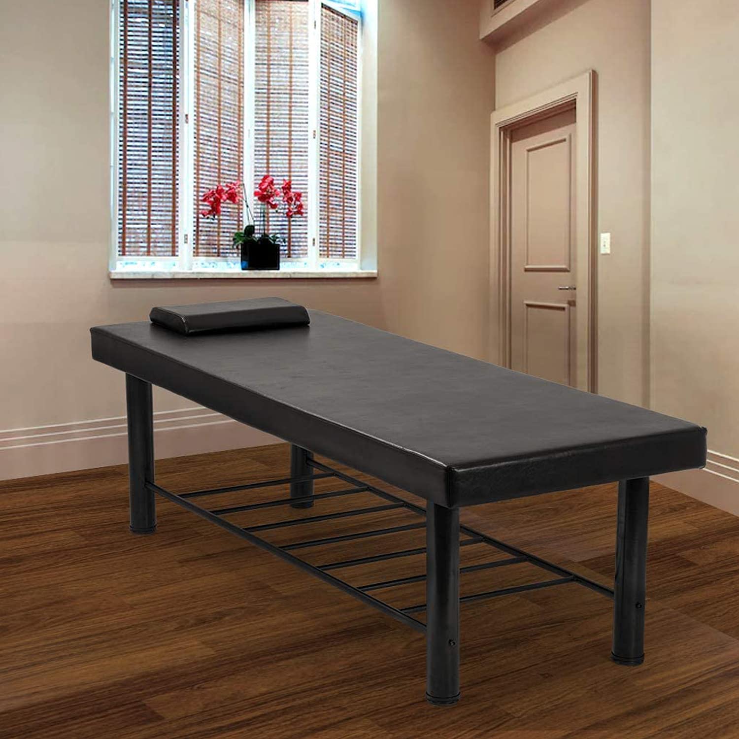 Professional Heavy Duty Metal Massage Table with Memory Foam & Storage - 75