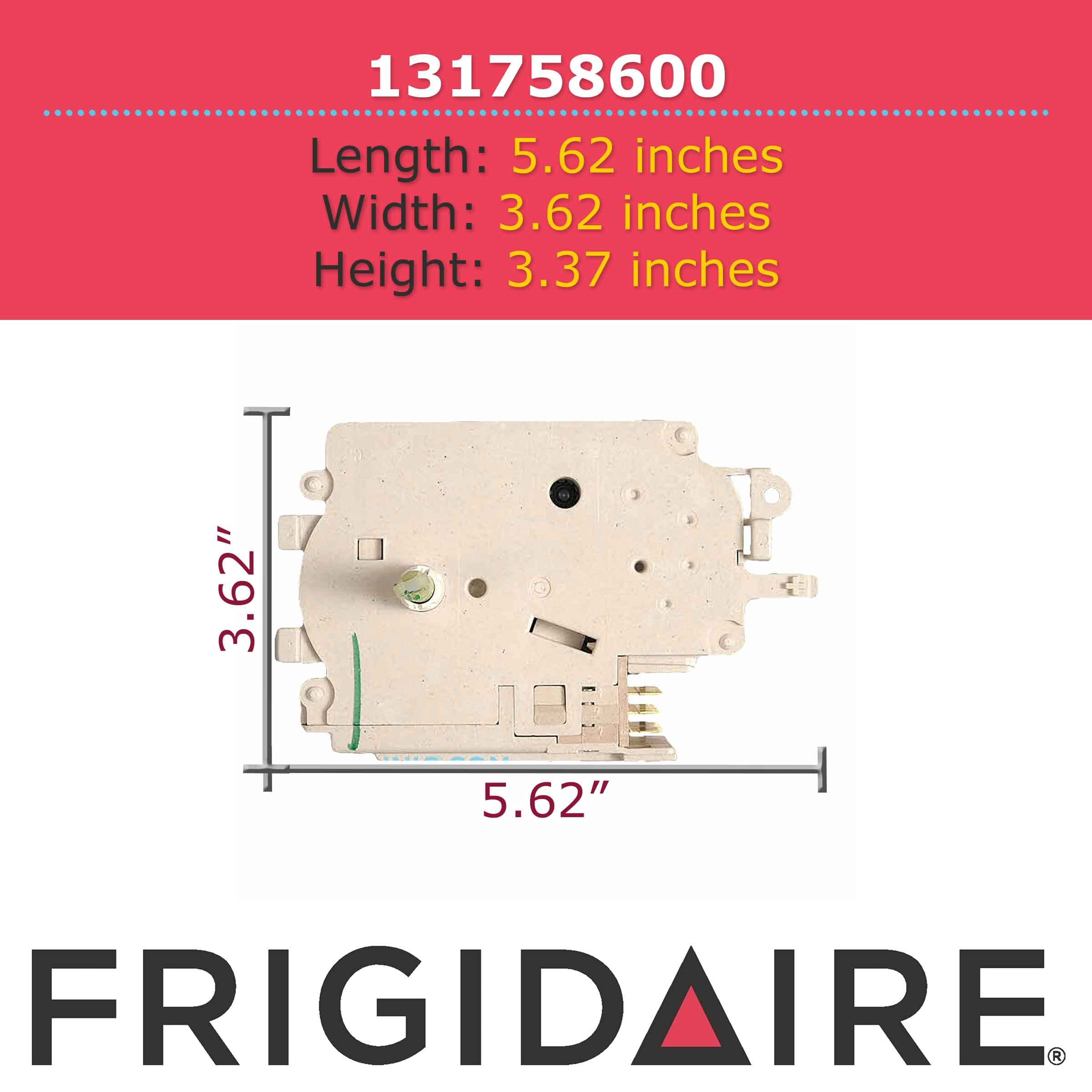 Frigidaire 131758600 Washing Machine Timer Replacement Part for Top Load Washers - Compatible with Various Models - Perfect for DIY Home Appliance Repair and Maintenance