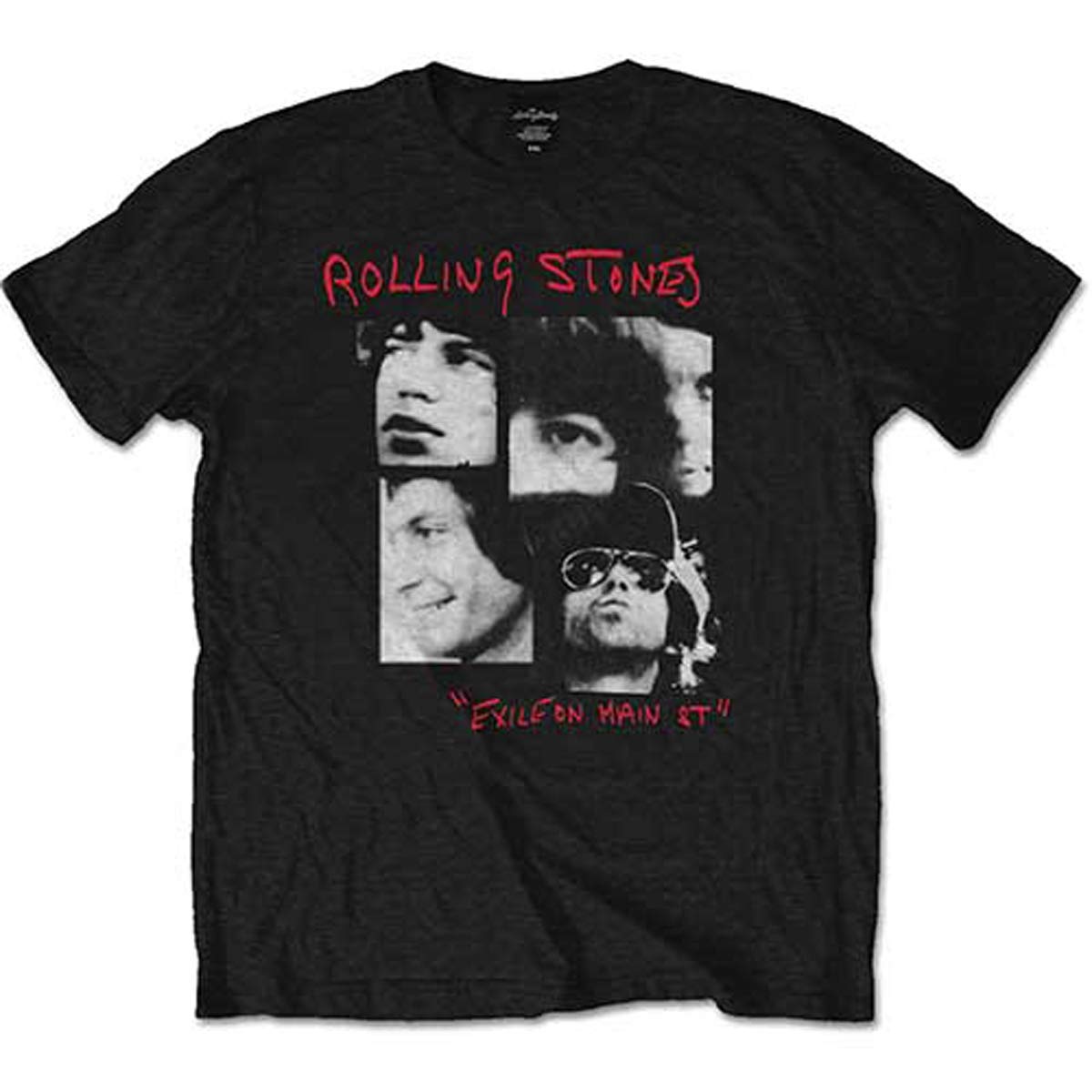 Gildan Men's Rolling Stones Photo Exile Vintage Band T-Shirt - Soft Cotton Tee for Concerts, Casual Wear & Rock Music Fans