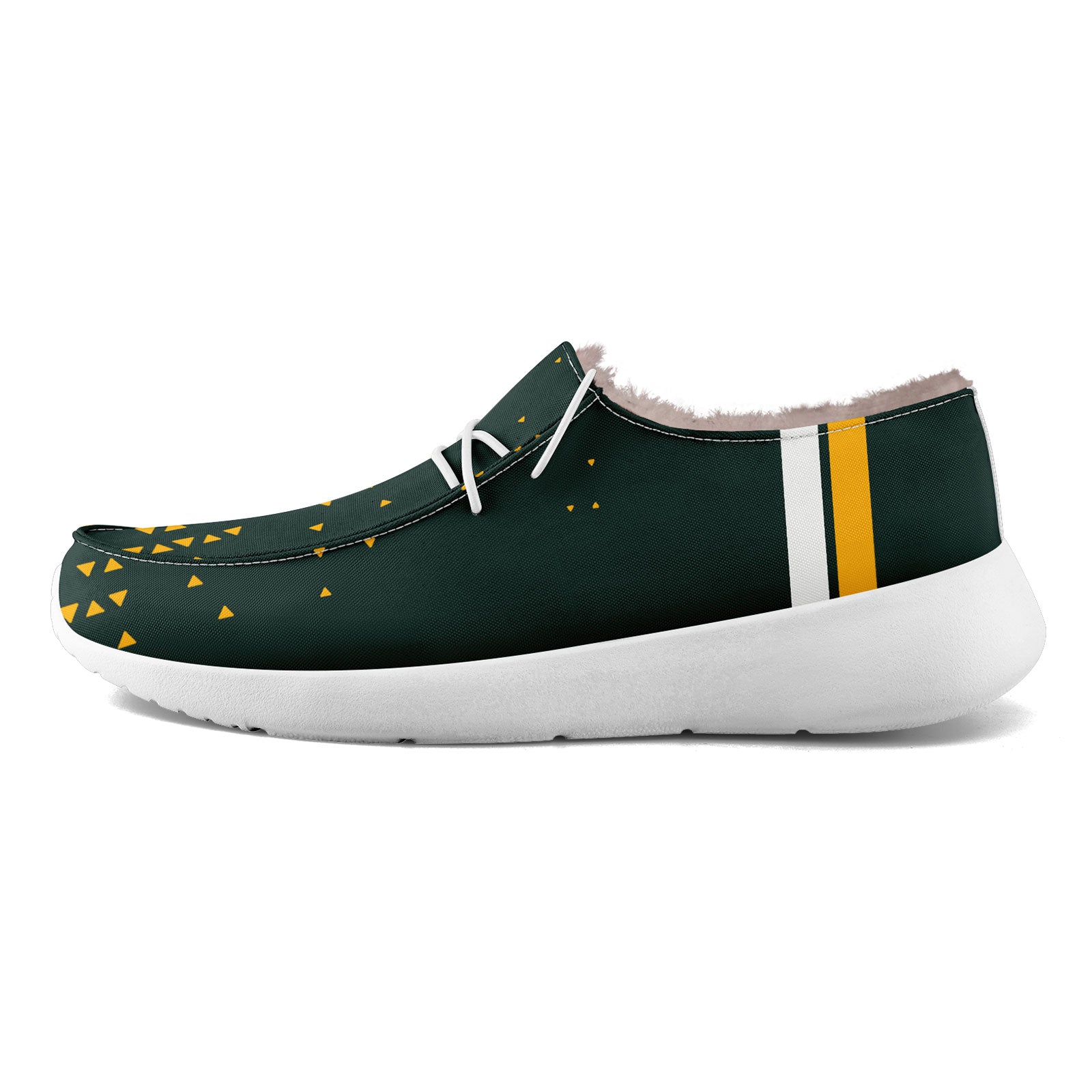Custom Green & Yellow Green Bay Packers Personalized Sneakers - Men's Size 13 (FN042 D020279) - Perfect for Game Day, Fan Gifts & Sports Enthusiasts
