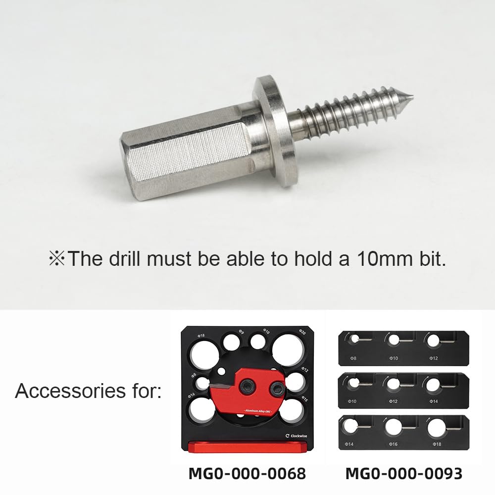 Toolcool Dowel Maker Kit - Drill Adapter for Woodworking, Screw & Nail Stock Holder Accessories | Perfect for DIY Projects, Furniture Making & Wood Joinery