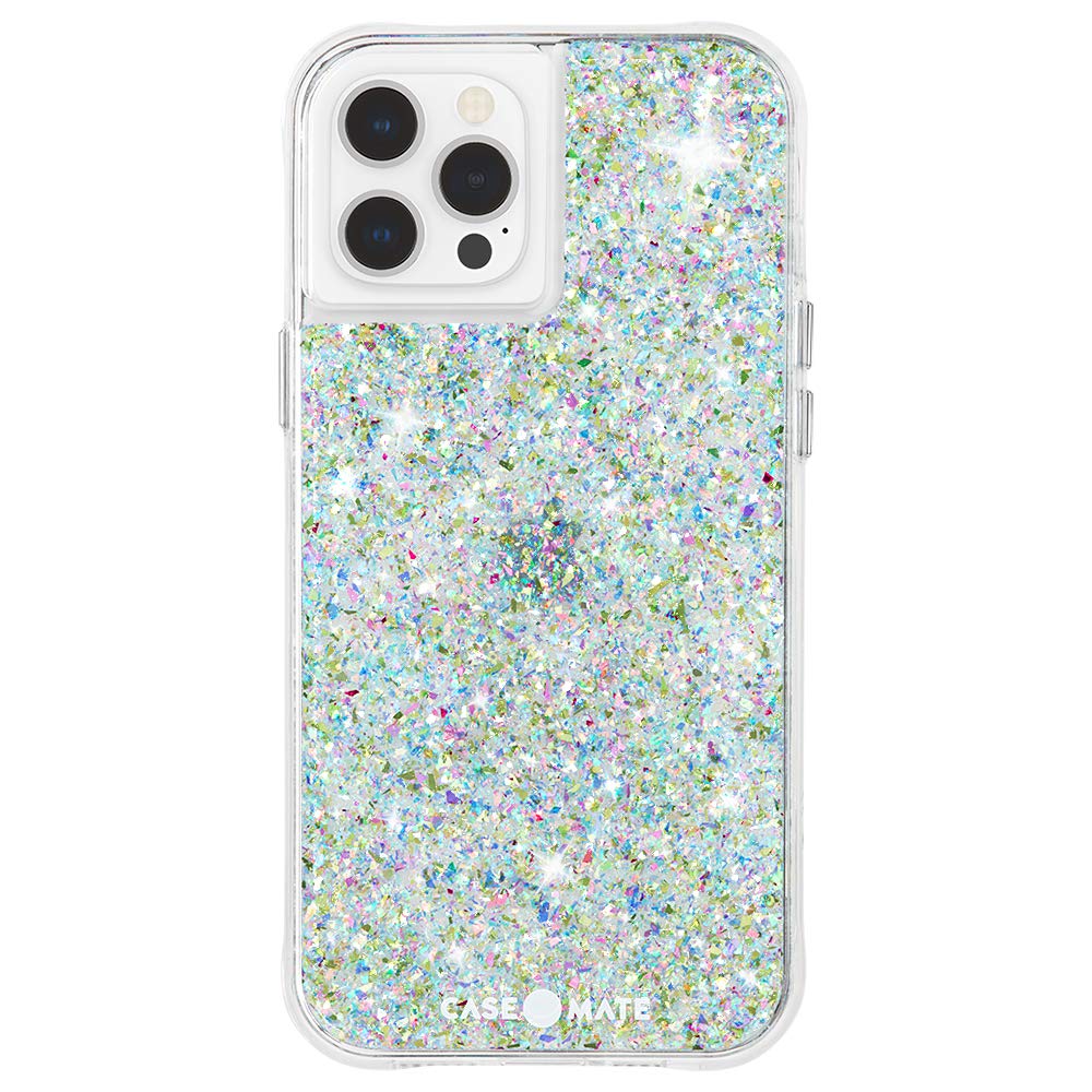 Case-Mate TWINKLE Protective Case for iPhone 12 Pro Max (6.7 Inch) - 10ft Drop Protection, Sparkly Confetti Design - Perfect for Parties, Travel & Everyday Use