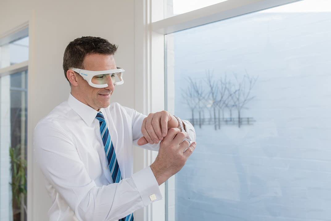 Re-Timer Light Therapy Glasses Gen 2 - Australian-Made Sleep Aid for Jet Lag & Insomnia Relief, Clinically Proven, Doctor Recommended (VAT Exempt) - Improve Sleep Quality for Shift Workers & Travelers