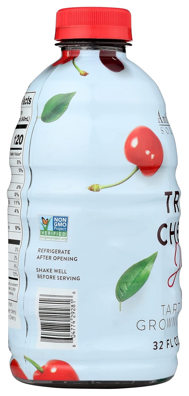 100% Pure Triple Cherry Juice - No Sugar Added, Rich in Antioxidants - 32 fl oz (6-Pack) - Supports Immune Health & Heart Function - Perfect for Smoothies, Cocktails & Daily Wellness