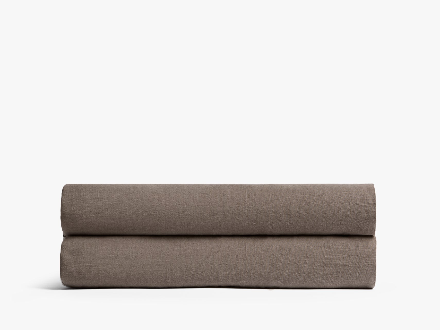 Premium Heirloom TENCEL™ Linen Fitted Sheet - Warm Grey - Breathable, Wrinkle-Resistant Bed Sheet for King/Queen Size - Perfect for Luxury Bedrooms & Guest Rooms