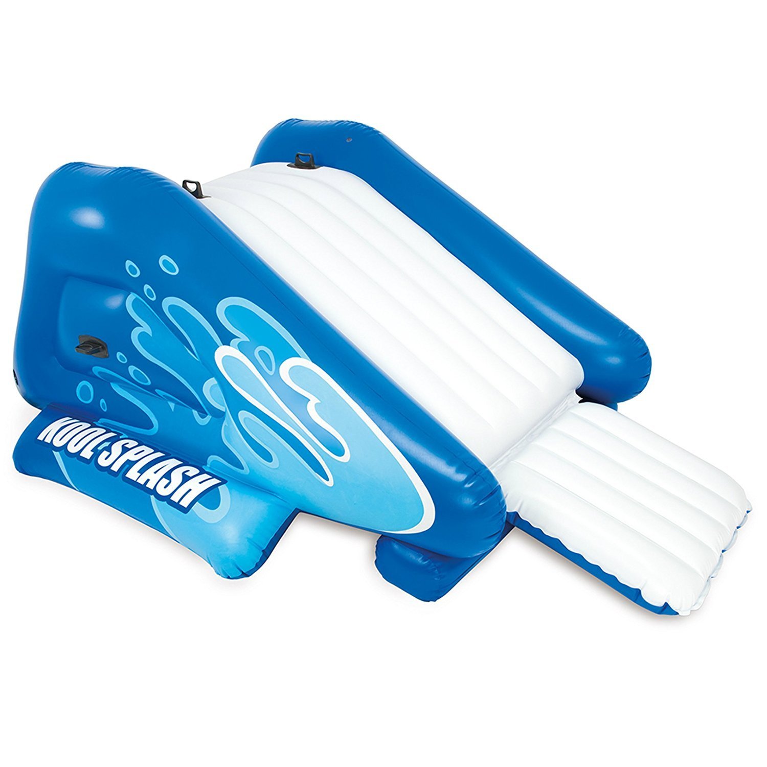 INTEX Kool Splash Inflatable Swimming Pool with Water Slide - Quick Fill Air Pump Included - Perfect for Backyard Summer Fun, Kids Parties & Family Water Play