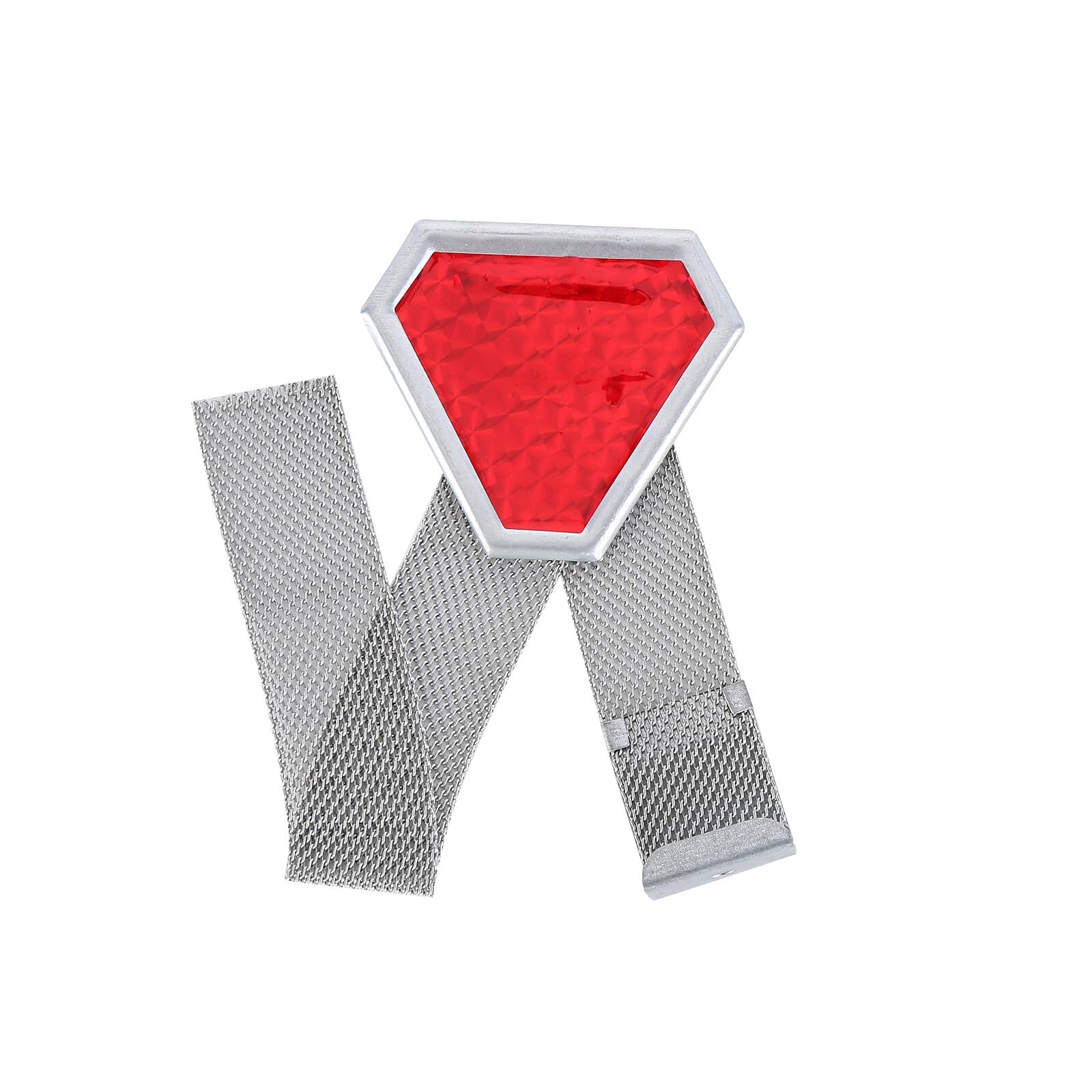 Red Universal Anti-Static Car Grounding Strap with Reflective Strip - Metal Vehicle Electrostatic Earth Belt for Cars, Trucks & SUVs - Prevent Static Shock & Improve Road Safety