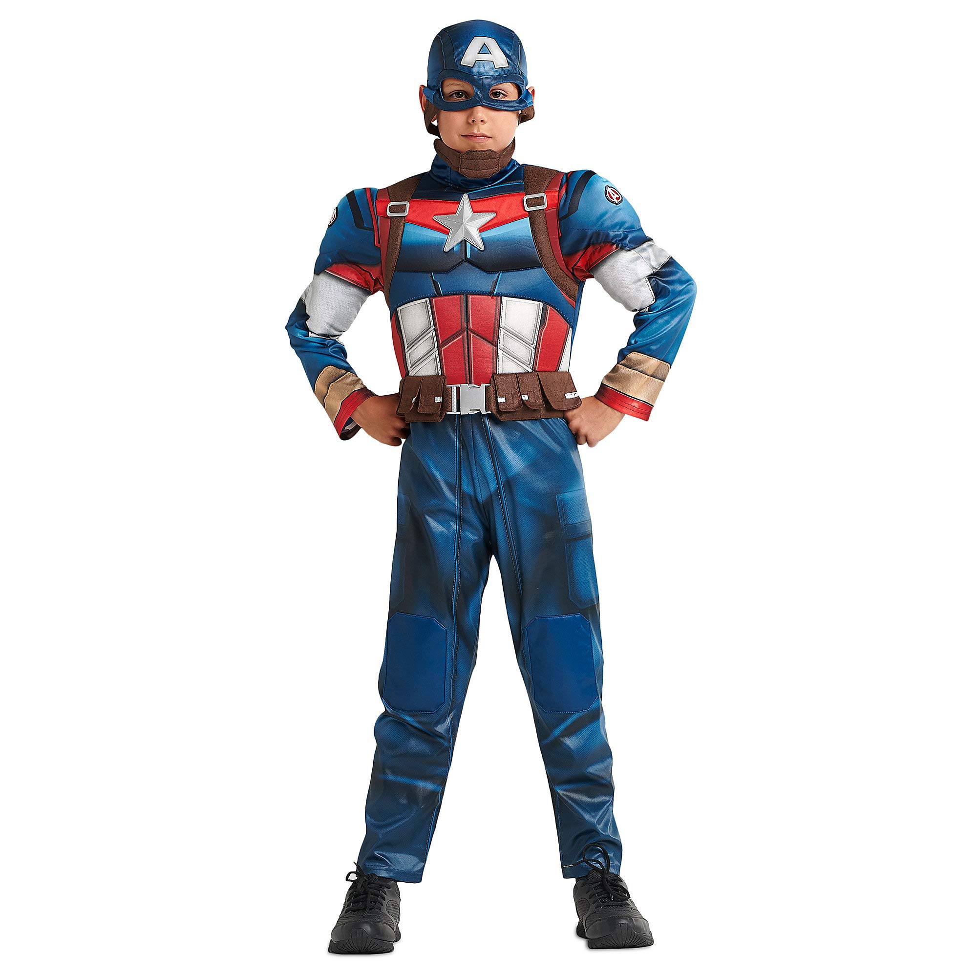 Marvel Captain America Costume for Boys | Kids Superhero Dress Up Outfit | Halloween, Cosplay & Birthday Party Costume
