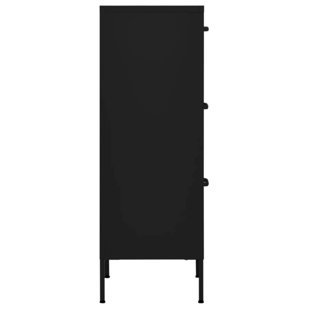 Black Steel Storage Cabinet 16.7