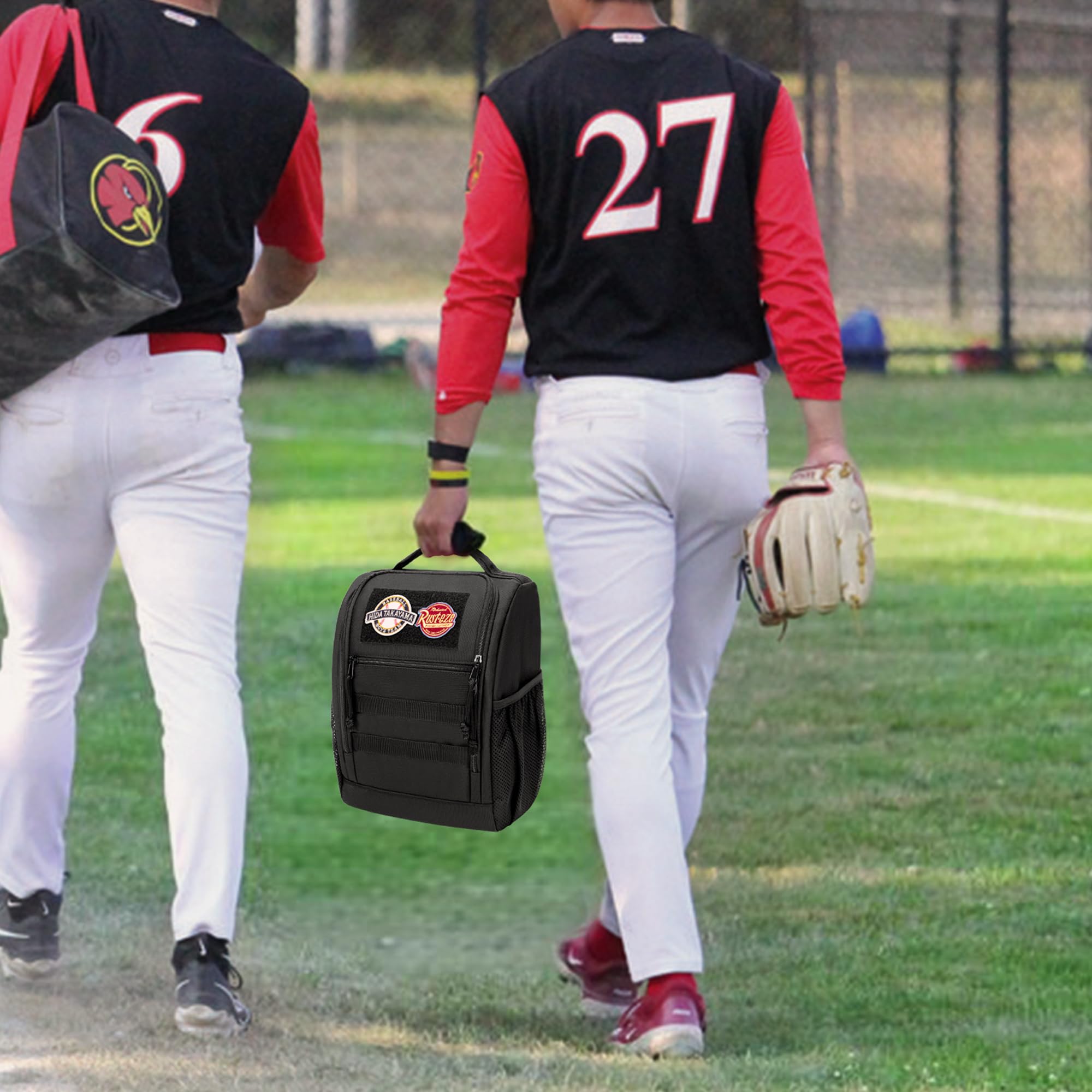 Premium Single Baseball Glove Case - Durable Glove Holder for Baseball & Softball - Black Glove Bag with Multiple Storage Pockets - Perfect for Practice, Games & Equipment Organization