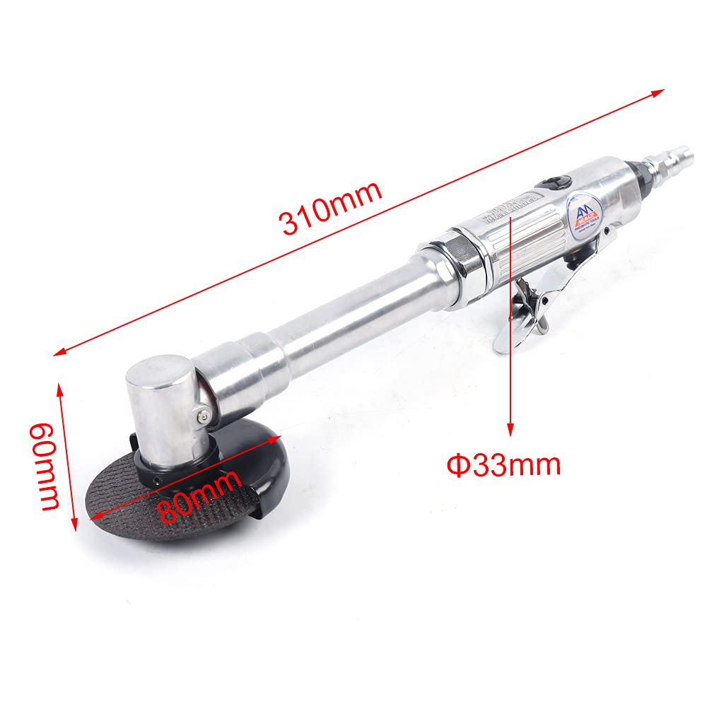 18000 RPM Air Angle Grinder with Long Handle - 3