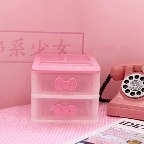 Cute Makeup Organizer with 2-4 Layers - Kawaii Desk & Room Decor for Girls, Teens, Women - Perfect for Vanity, Bathroom, Bedroom Storage & Organization