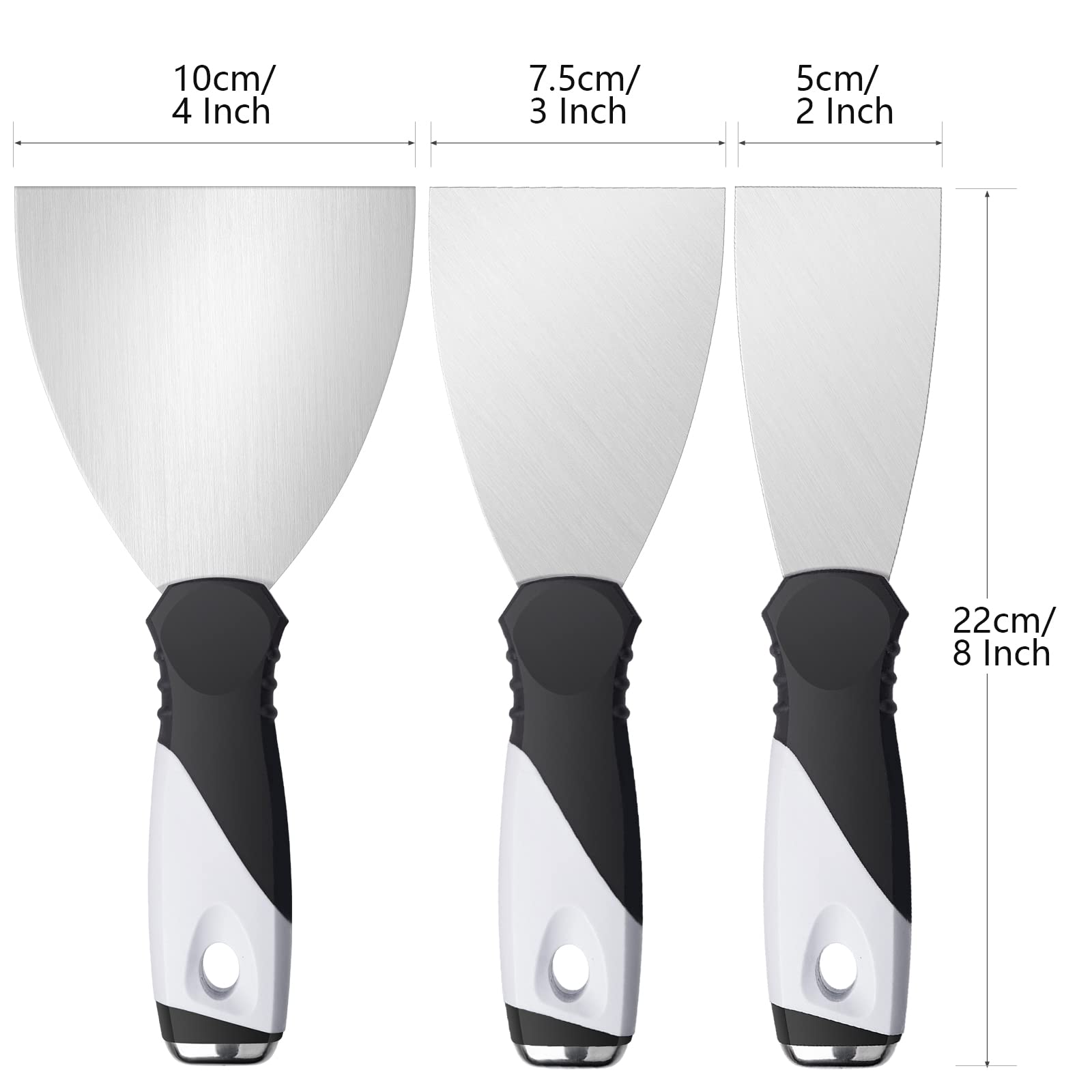 3 Inch Stainless Steel Paint Scraper with Hammer End - Small Putty Knife for Wood, Drywall & Taping - Durable Mister Rui Scraper Tool for DIY Home Renovation, Wall Repair & Paint Removal