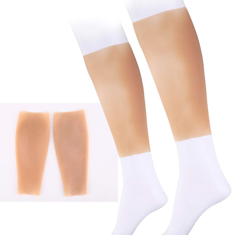 Realistic Fake Calf Leg Silicone Sleeve Enhancer - Natural Looking Leg Padding for Thin & Skinny Legs | Cosplay, Costume, Halloween, Theater & Everyday Wear