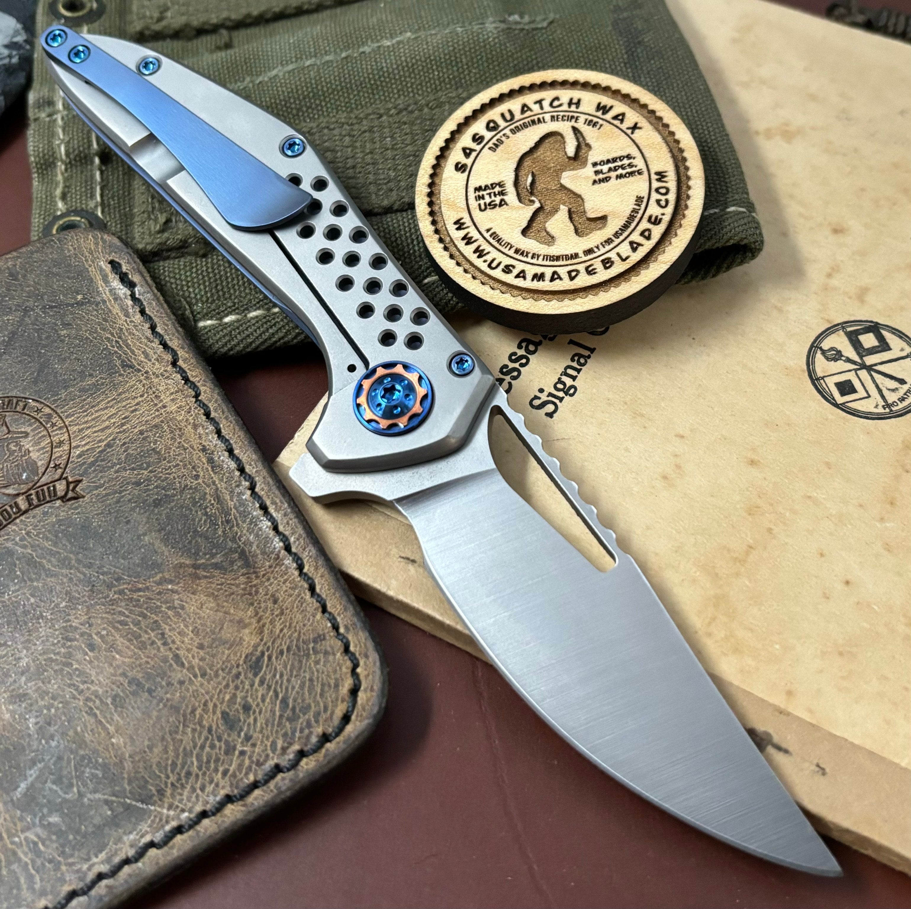 NK&T Custom Hydra Framelock Folding Knife - 5/32