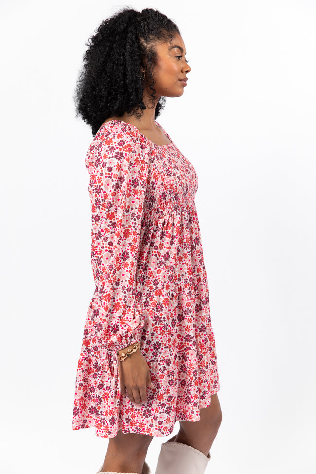 All About You Multi Smocked Knit Floral Dress - Women's Summer Casual Outfit for Beach, Party & Date Night | Final Sale