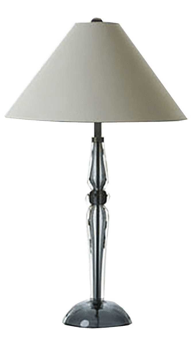 Balustra Table Lamp in Slate Blue - Modern LED Nightstand Light for Bedroom, Living Room & Office Decor