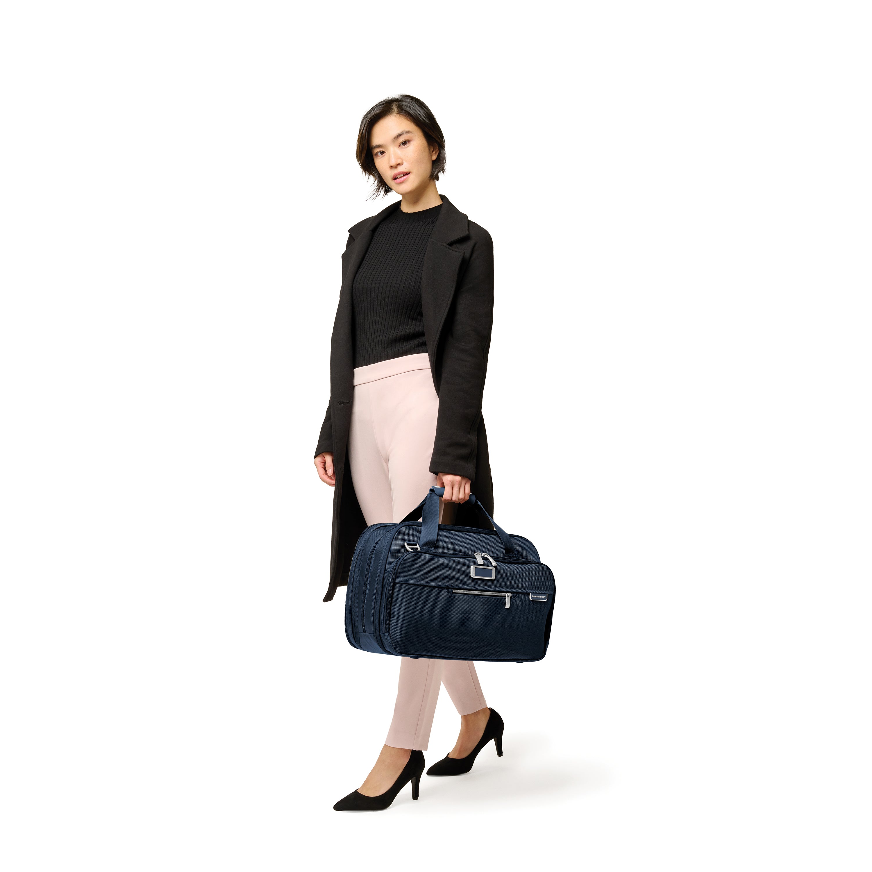 Briggs & Riley Baseline Expandable Carry-On Luggage - Lightweight Durable Cabin Bag for Air Travel, Business Trips & Weekend Getaways