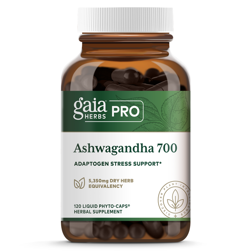 Gaia Ashwagandha 700mg Organic Root Supplement - Stress Relief & Immune Support for Daily Wellness & Better Sleep