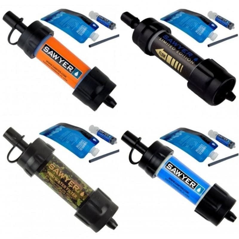 Sawyer Mini Water Filtration System - Portable & Lightweight Water Filter for Hiking, Camping, Travel, and Emergency Preparedness