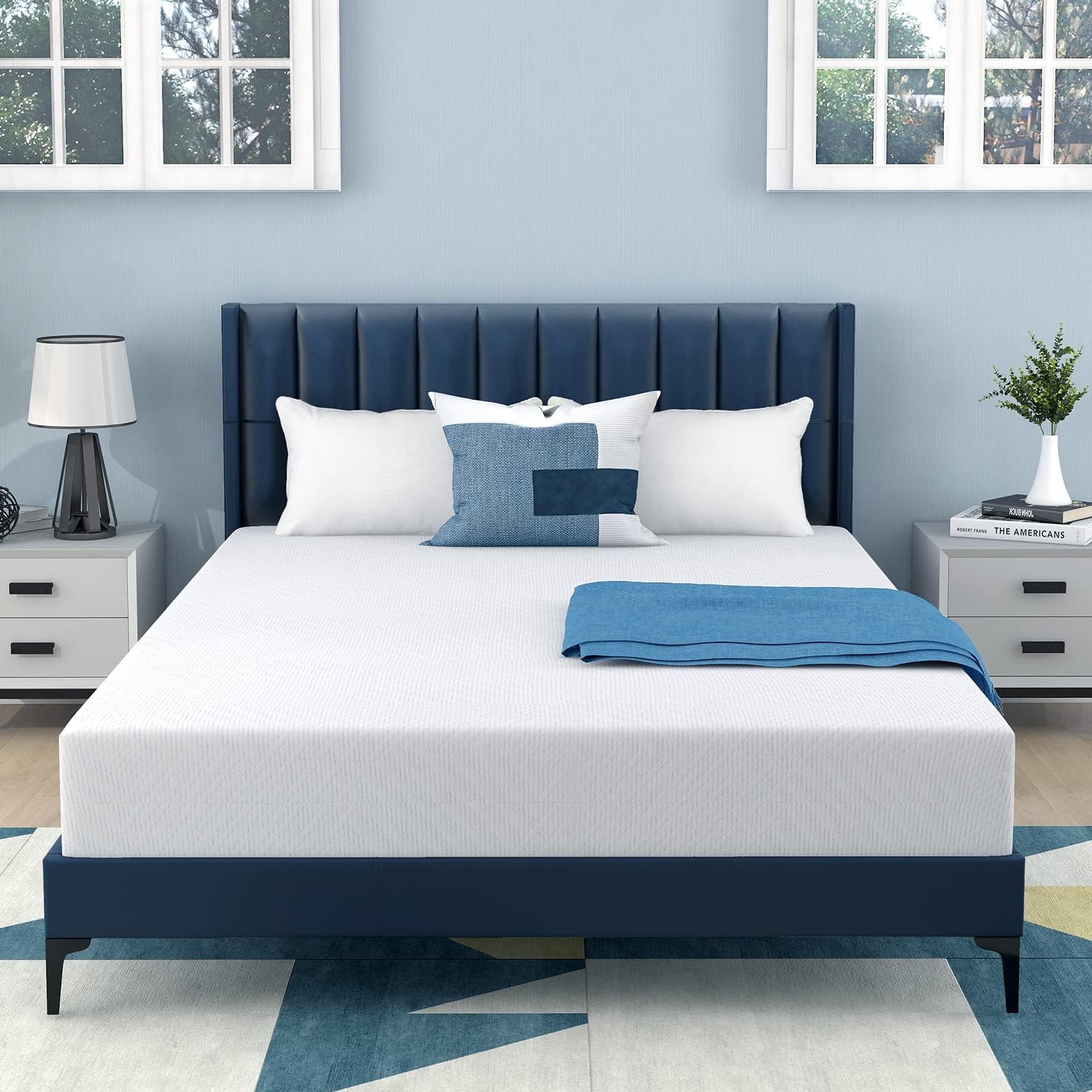 MLILY 6 Inch Full Size Memory Foam Mattress in a Box - Medium Firm, CertiPUR-US Certified for Bunk Beds, Trundle Beds & Guest Rooms - Cooling Gel Infused Pressure Relief for Better Sleep