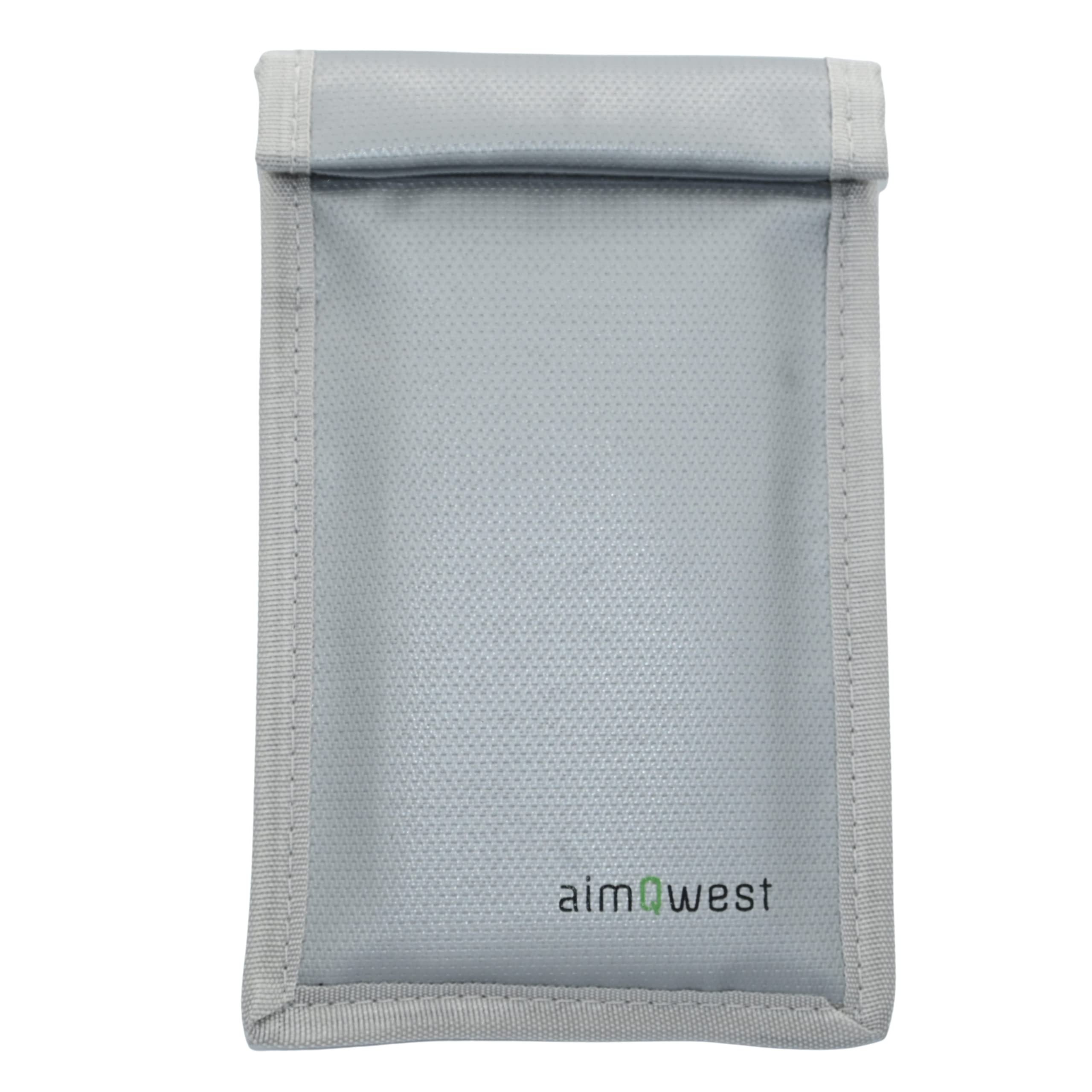 Faraday Bag for Phones - EMP & RFID Blocking, Fireproof & Waterproof Pouch, Anti-Tracking Signal Shield for Privacy & Security, Military-Grade Protection (8”x5” Silver Gray) | Perfect for Travel, Data Protection & Emergency Preparedness