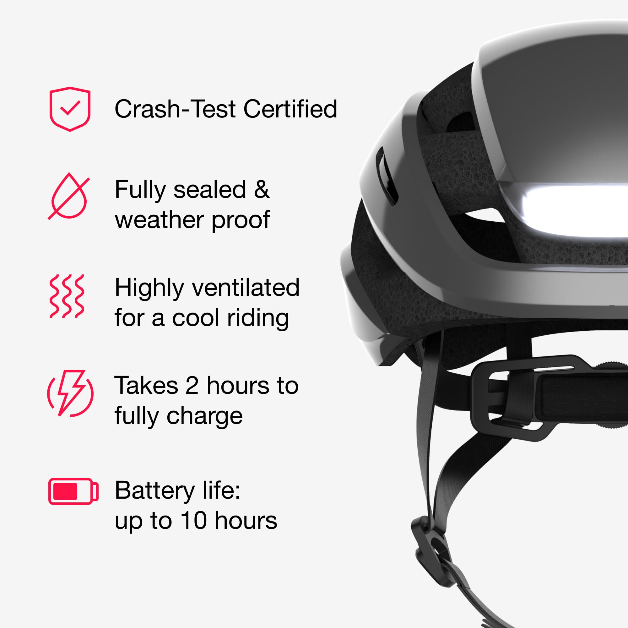 Lumos Ultra Smart Bike Helmet for Adults - Customizable LED Front & Back Lights with Turn Signals - Lightweight Cycling Helmet for Men & Women - Perfect for Commuting, Night Riding & Urban Cycling Safety