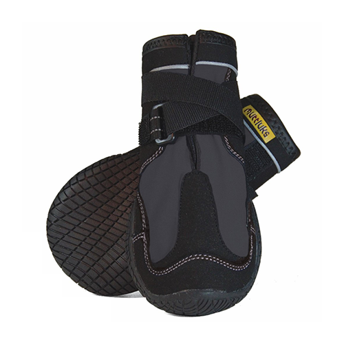 Muttluks Snow Mushers Boots for Dogs - Waterproof Winter Dog Boots for Snow, Ice & Cold Weather - Grey - Perfect for Hiking, Walking & Outdoor Adventures