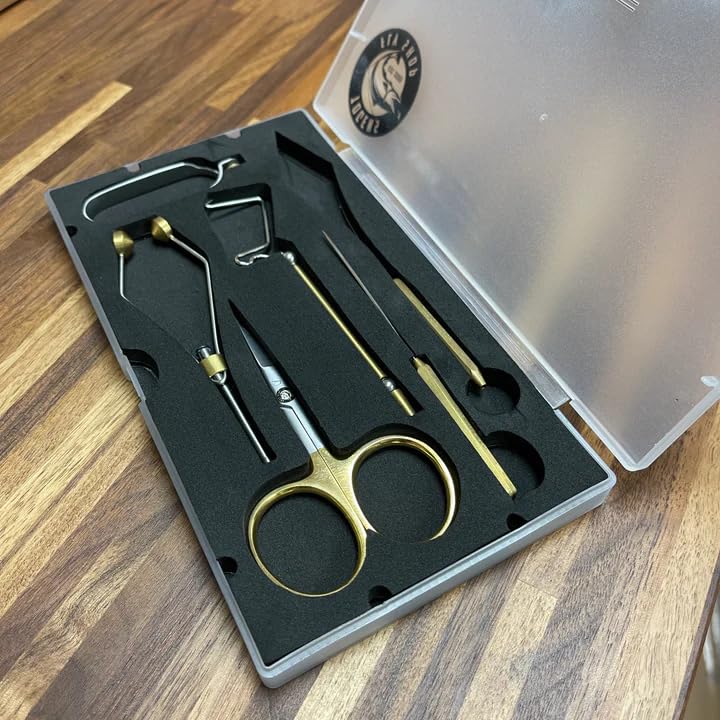 Premium 6-Piece Fly Tying Tool Kit - Portable Compact Fishing Gear with Essential Tools for Beginners | Perfect for Fly Fishing, Outdoor Adventures & DIY Crafting