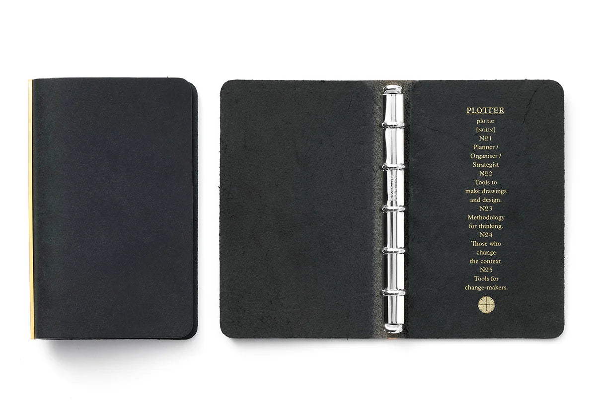 Premium PLT5001 Mini 5-Ring Leather Binder | Pueblo Plotter Organizer | Perfect for Business Professionals, Students & Travelers | Compact Size for Portability | Office, School & Daily Use Accessory
