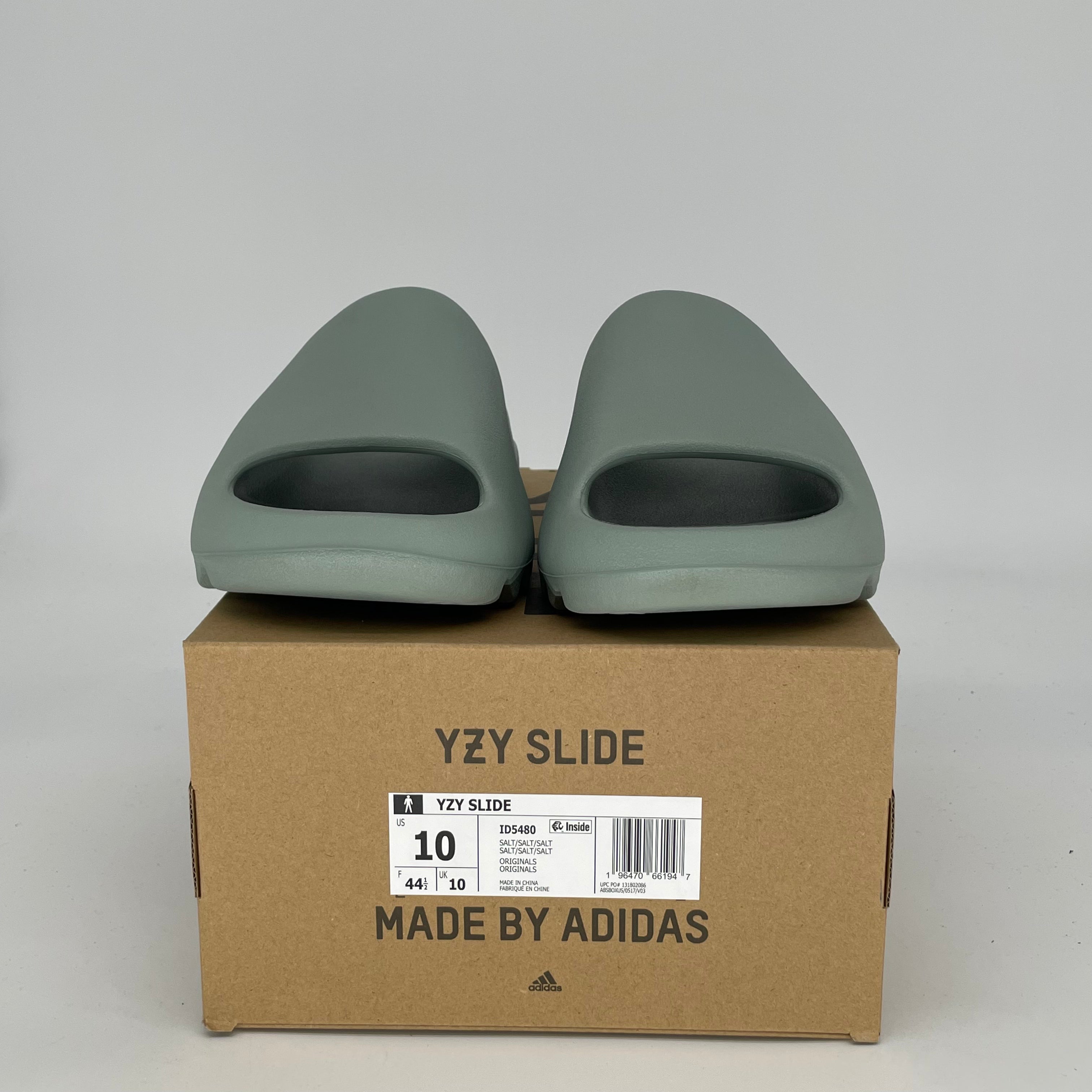 Adidas Yeezy Slide Salt - Men's/Women's Size 10/11.5W (ID5480) | Comfortable Slides for Beach, Pool & Casual Wear