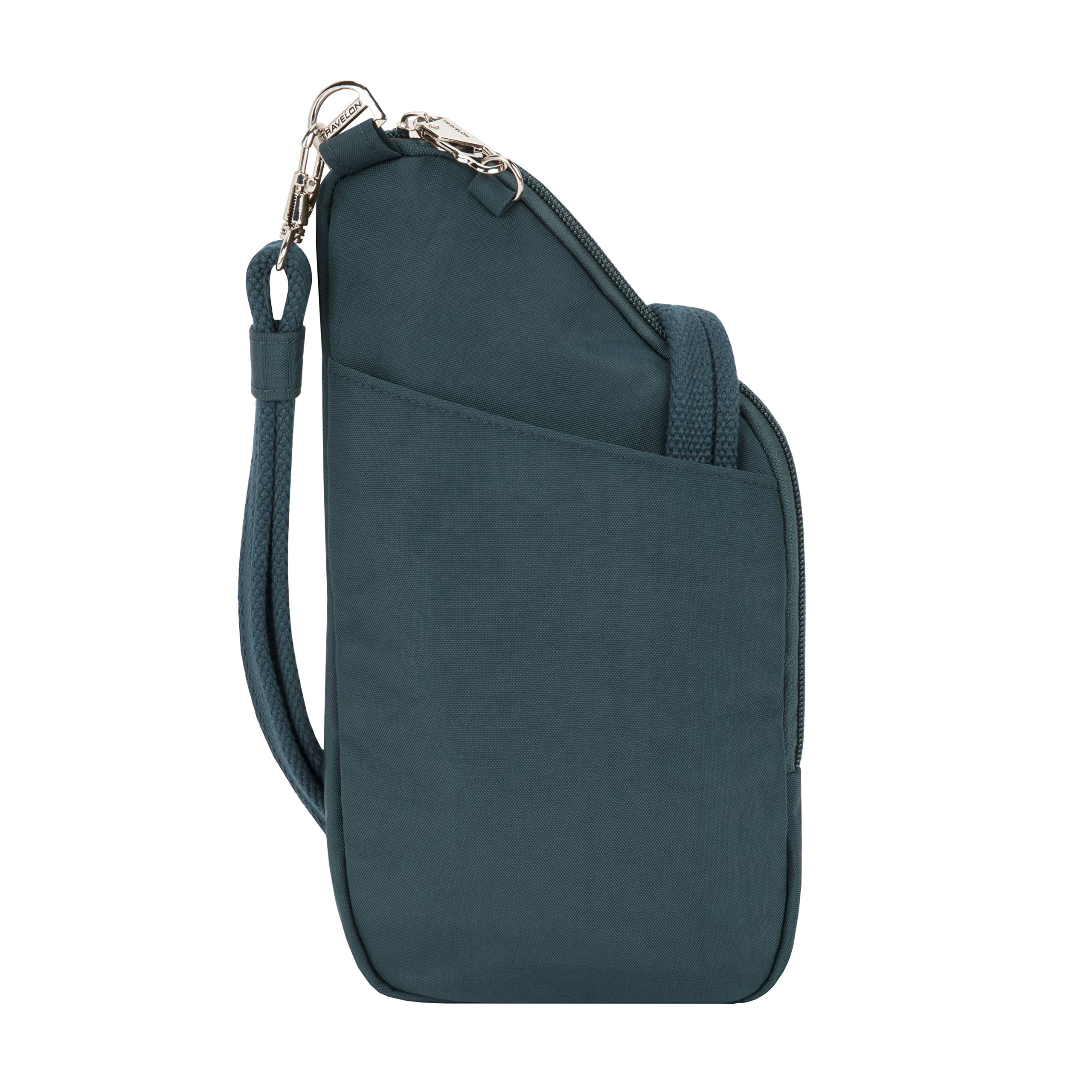 Travelon Anti-Theft Compact Crossbody Bag for Women - Lightweight Secure Purse with RFID Blocking - Perfect for Travel, Commuting & Daily Use (Peacock)