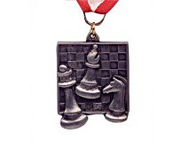 Staunton Square Chess Medals - Premium Chess Awards for Tournaments