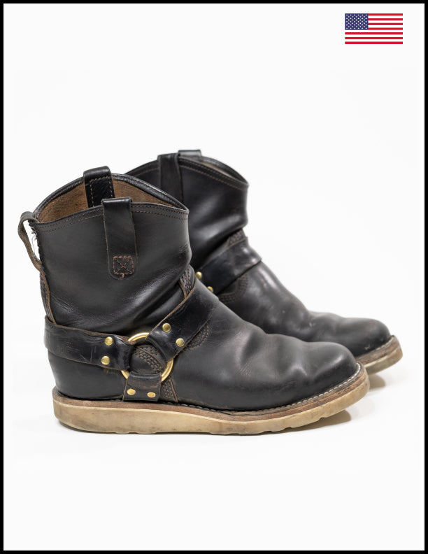 Wesco Boots X The Shop Shorty Mo Horsehide Engineer Boots - Durable Leather Work Boots for Men, Motorcycle Riding & Outdoor Adventures