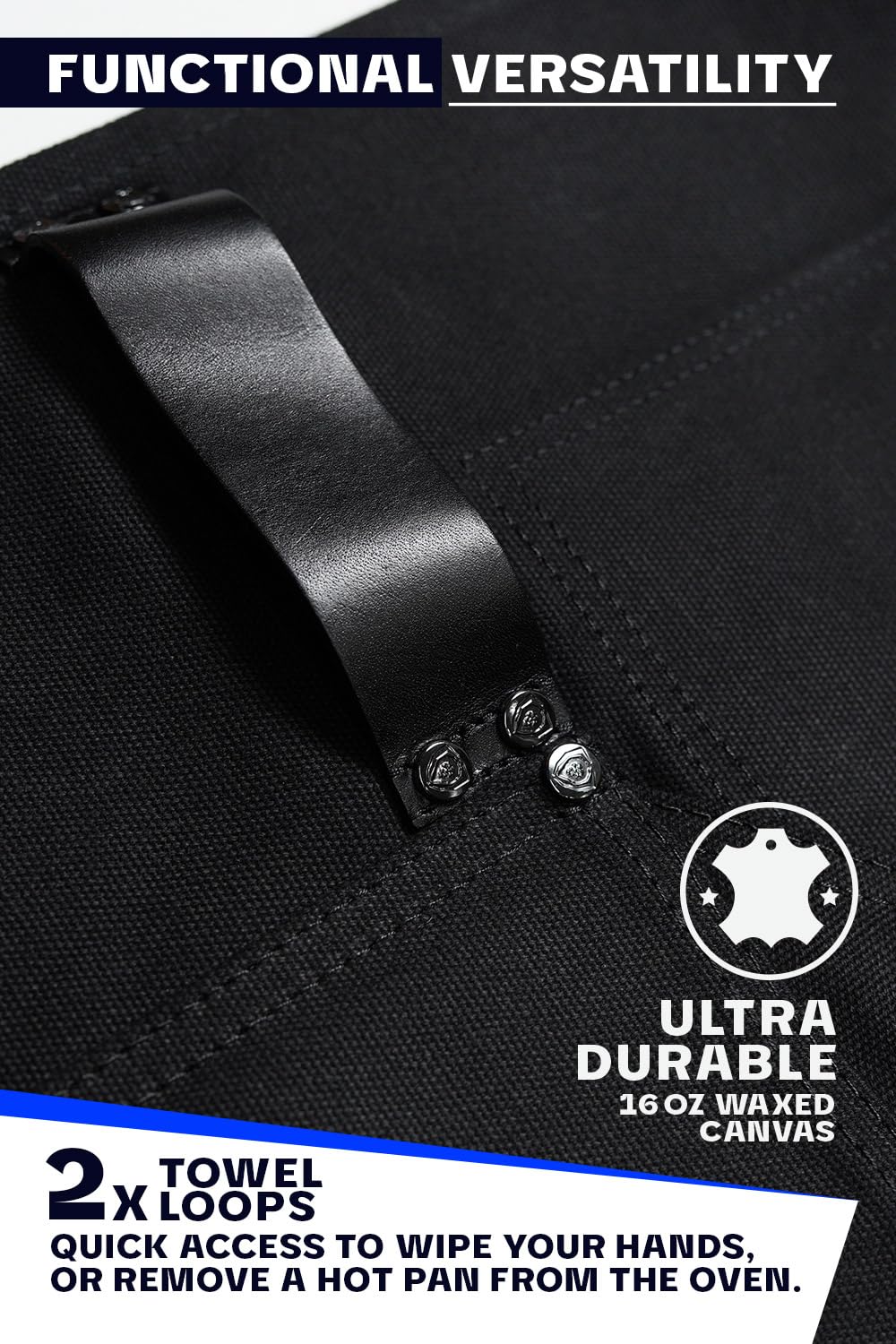 Premium Dalstrong Chef Apron for Professional Cooking - Heavy Duty, Adjustable & Stylish - Perfect for BBQ, Grilling, Baking & Kitchen Work