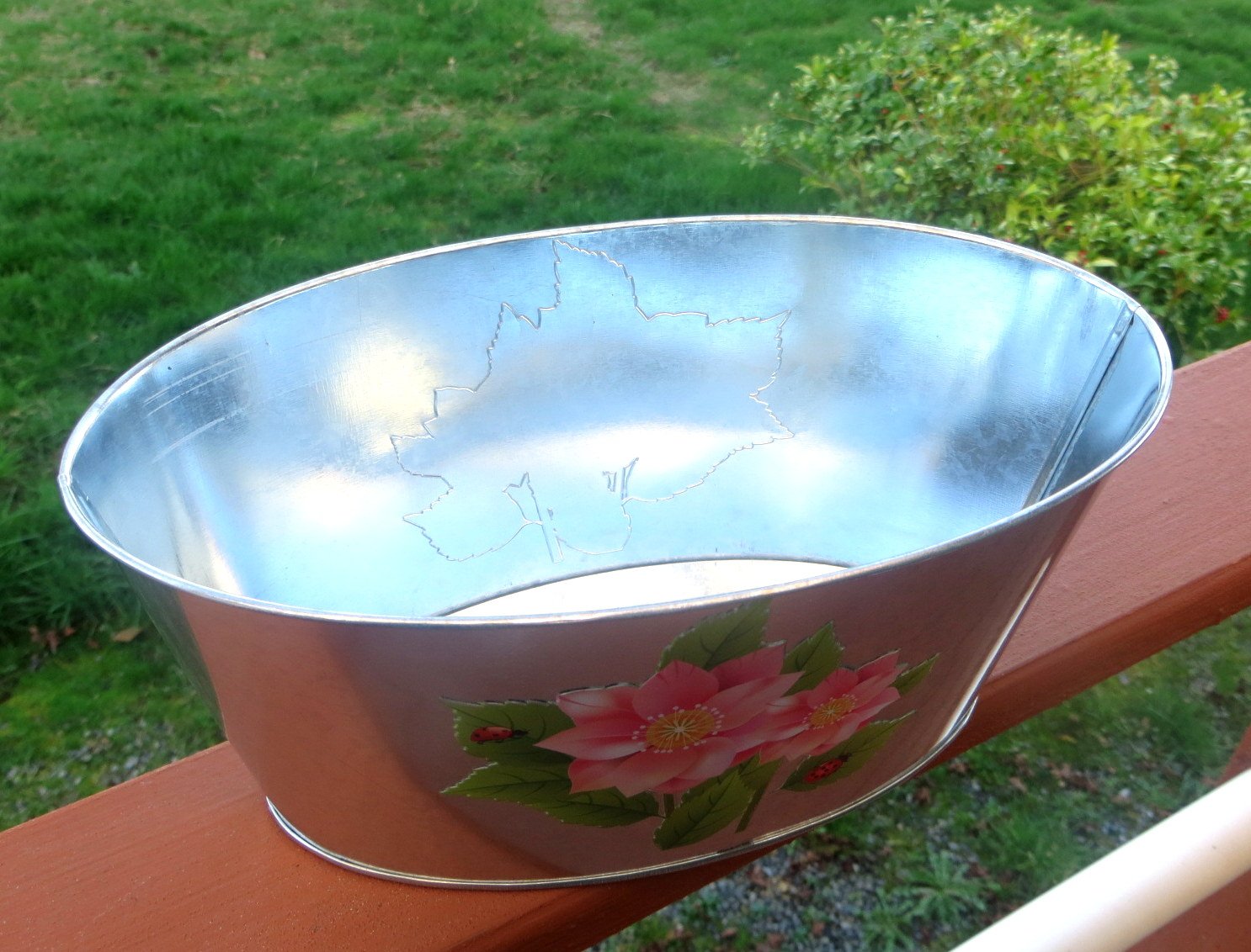 Galvanized Metal Planters for Outdoor & Indoor Plants - Rust-Resistant Garden Pots for Flowers, Herbs & Succulents | Perfect for Patio, Deck, and Home Decor