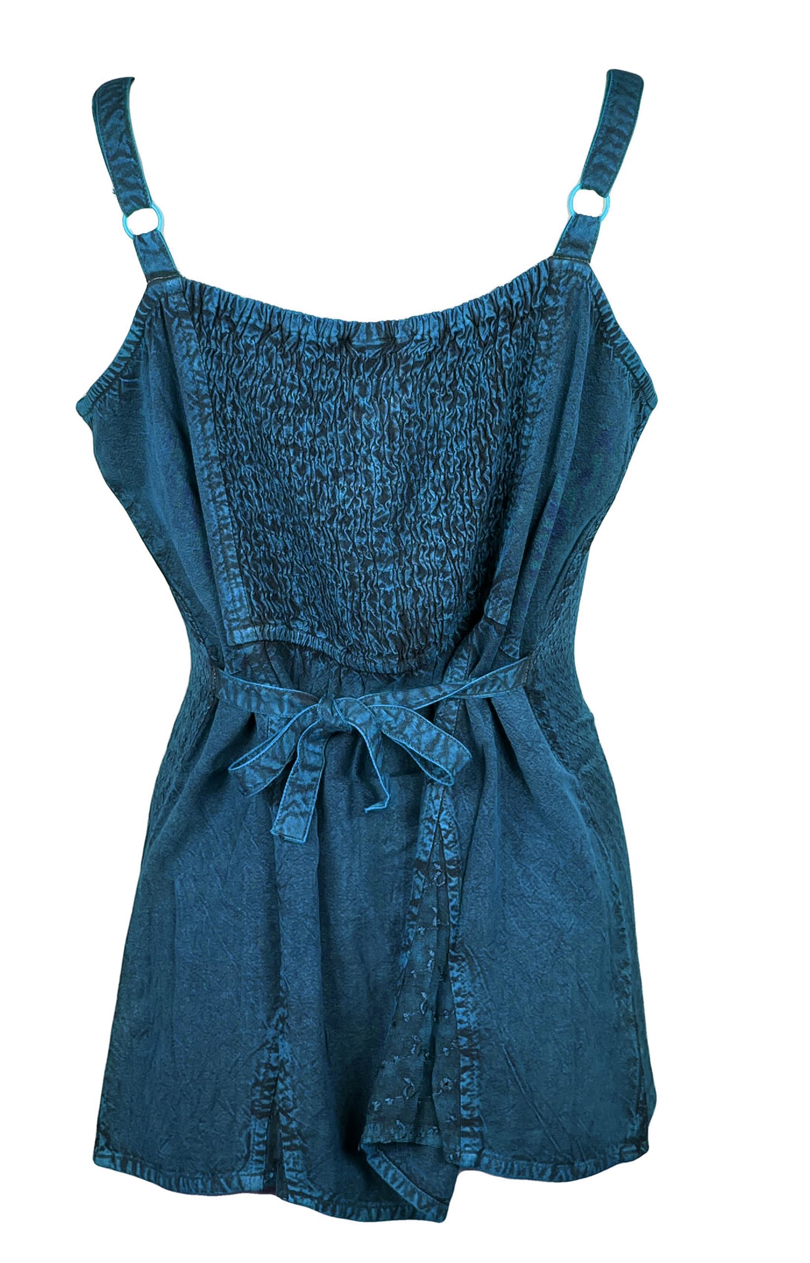 Agan Traders Women's Sleeveless Embroidered Bohemian Blouse - Summer Fashion Tank Top for Casual Wear, Beach Outfits & Vacation Style