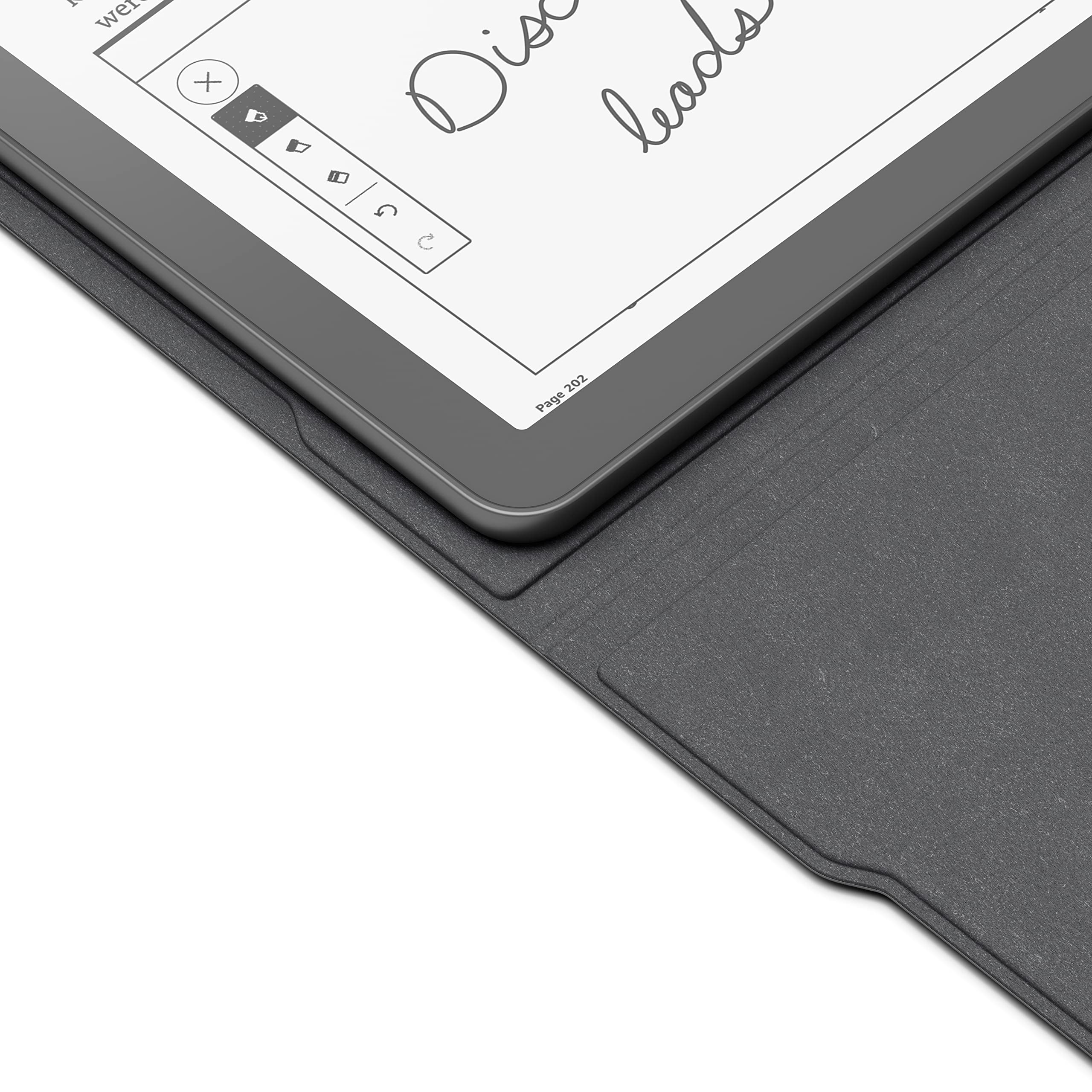 Amazon Kindle Scribe Fabric Folio Cover with Magnetic Attachment - Premium Protective Case for Writing & Reading (Black) | Perfect for Note-Taking, Ebook Reading & Travel Protection