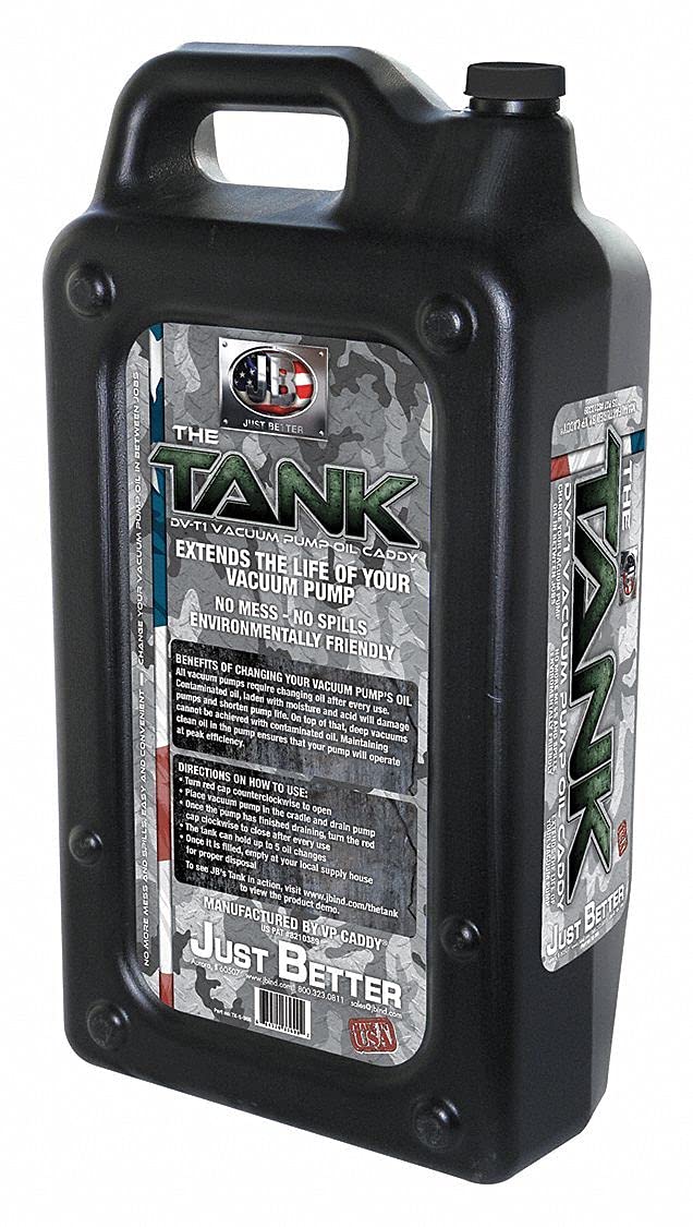 JB Industries DV-T1 Bottle Vacuum Pump Oil Caddy - Professional Automotive & Industrial Fluid Extractor for Engine Oil, Transmission Fluid - Perfect for Mechanics, DIY Car Maintenance & Workshop Use